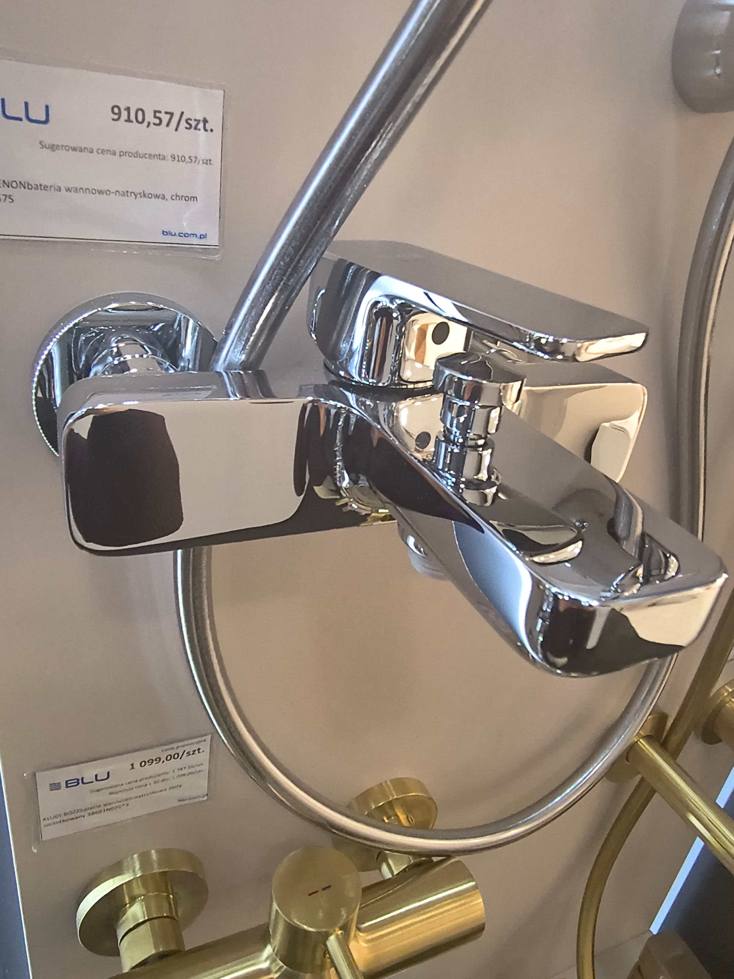 KLUDI RENON  bateria wannowo-natryskowa, chrom 426910575  **ekspo - Powystawowy Mińsk Mazowiecki
