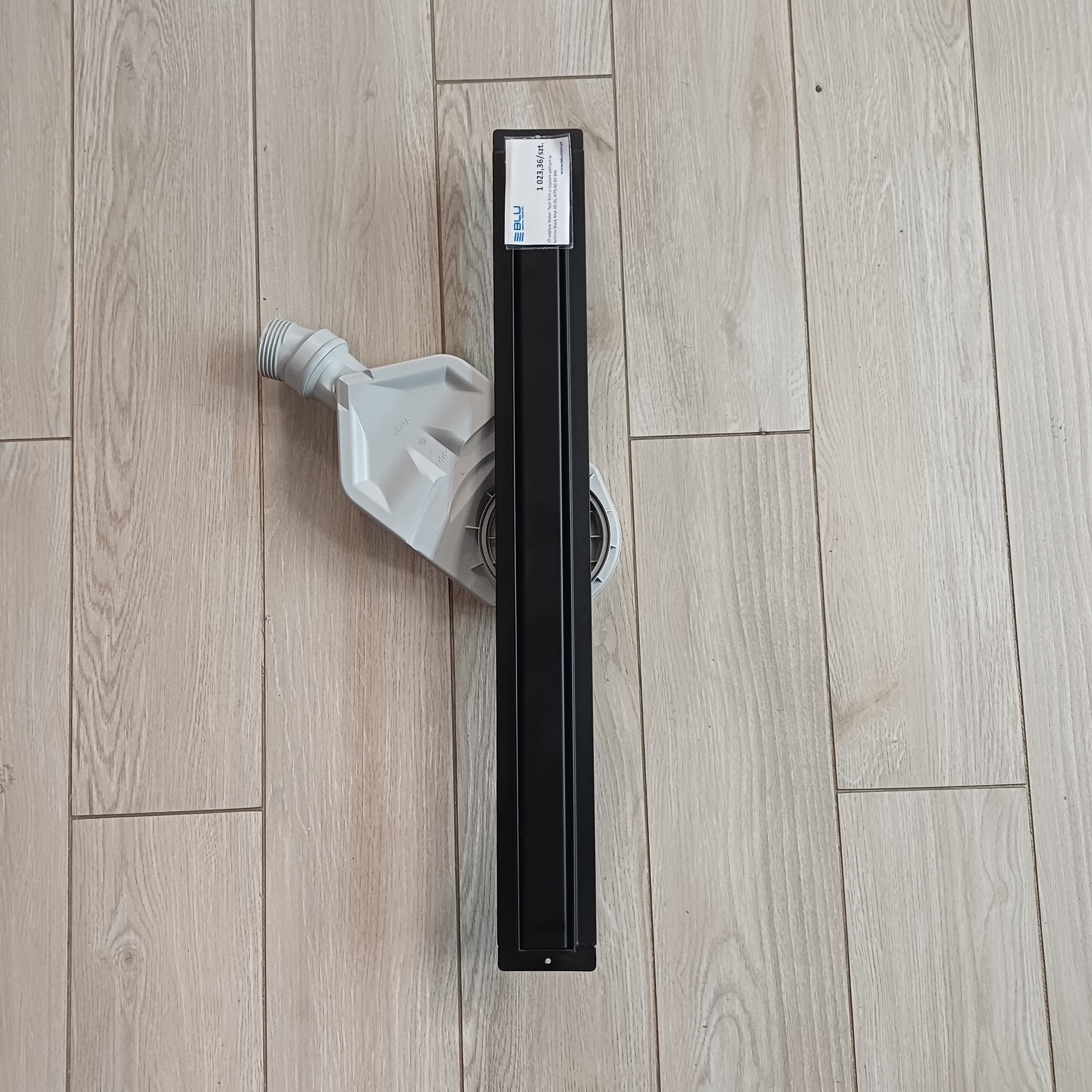 IO odpływ Water-Tech Slim z rusztem pełnym w kolorze Black Mat 60   OL.WTS.60.RP.BM  **ekspo - Powystawowy Inowrocław