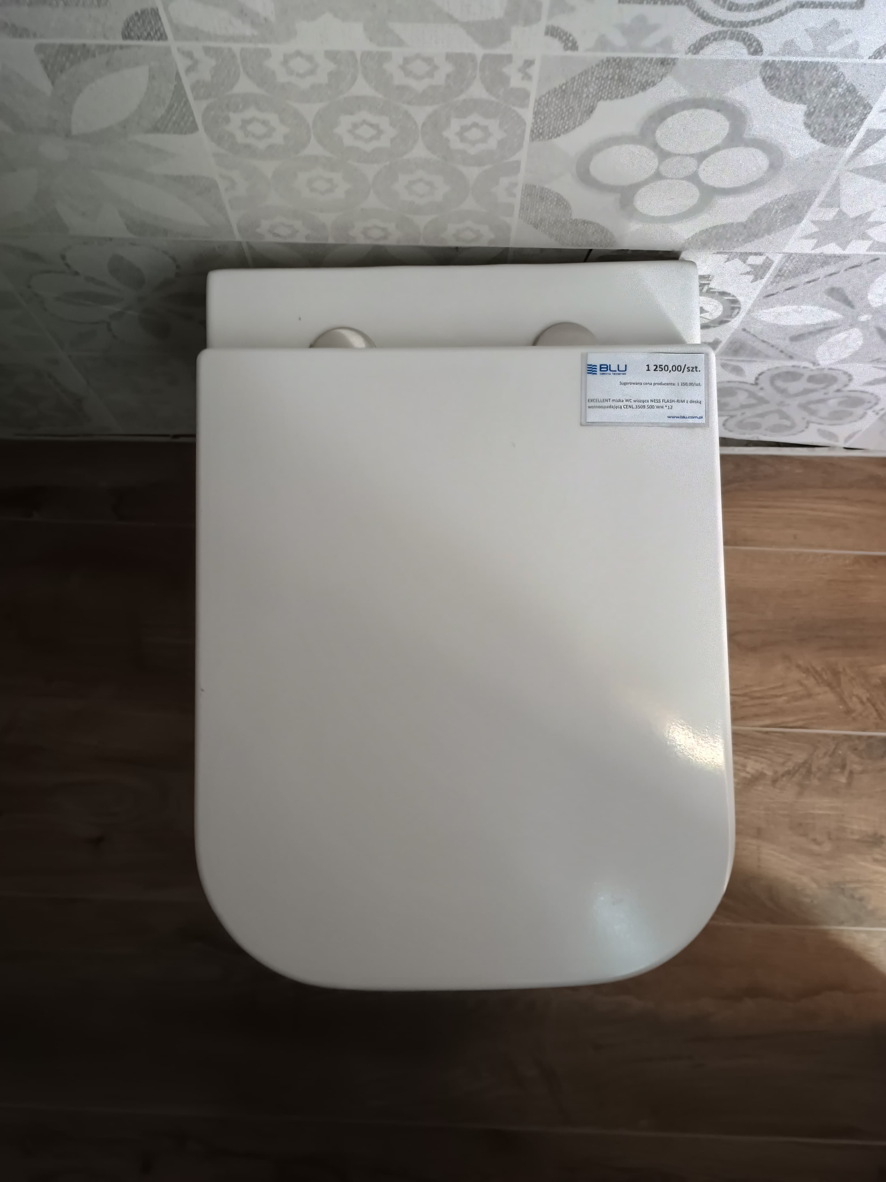 EXCELLENT miska WC wisząca NESS FLASH-RIM z deską wolnoopadającą CENL.3509.500.WH *12 - Powystawowy Łódź Zgierska