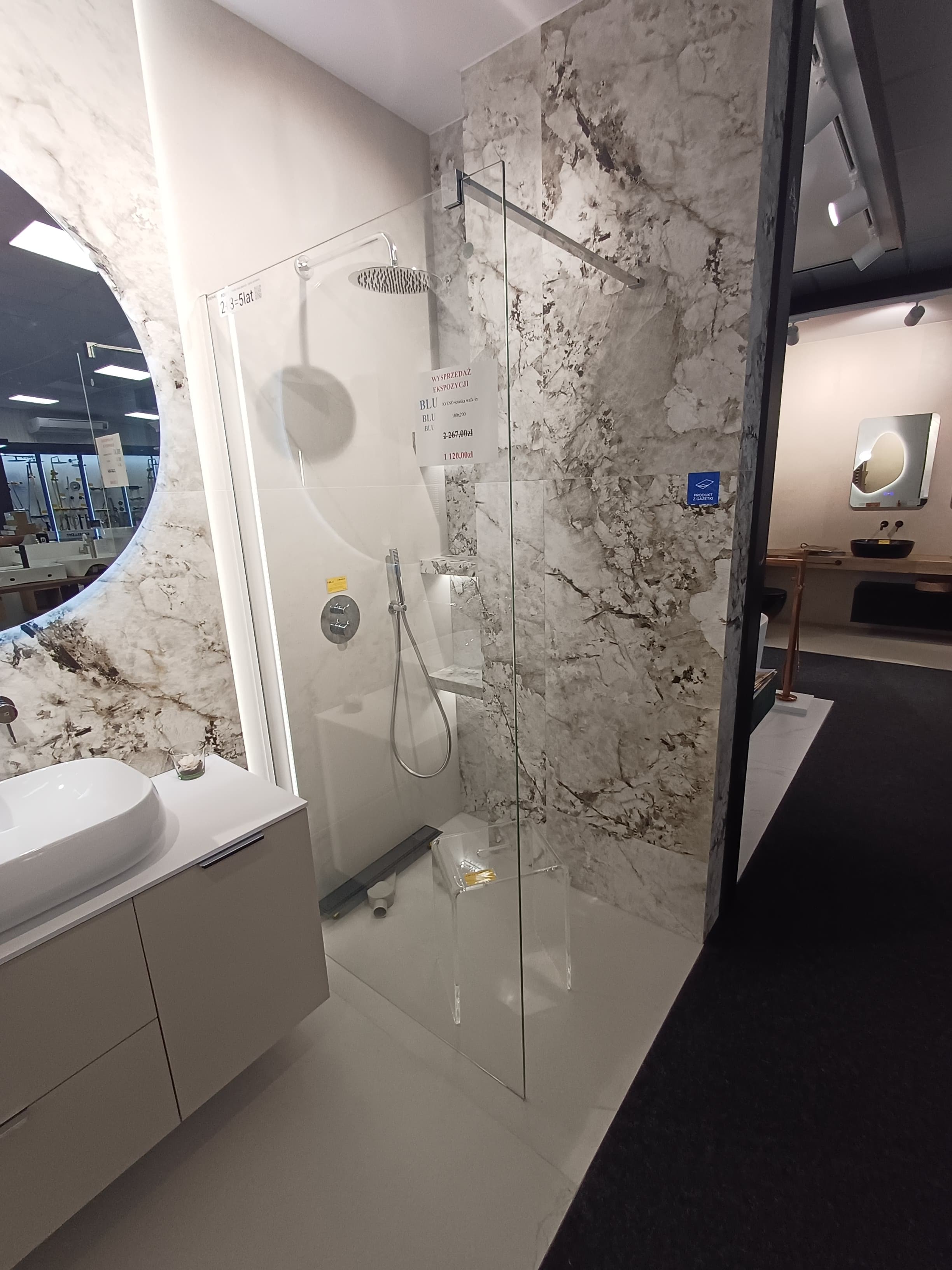 IO ENO WALK-IN 100x200 profil połysk szkło przezroczyste ENO4P1005007 *9 *W  **ekspo - Powystawowy Tarnowskie Góry