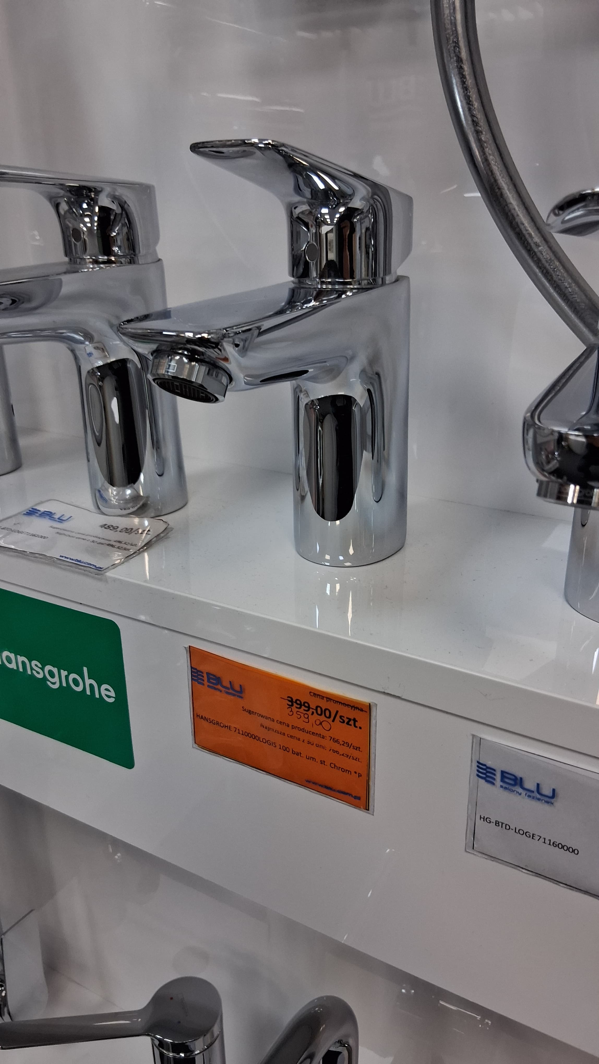 HANSGROHE 7110000  LOGIS 100 bat. um. st. Chrom   *P - Powystawowy Augustów