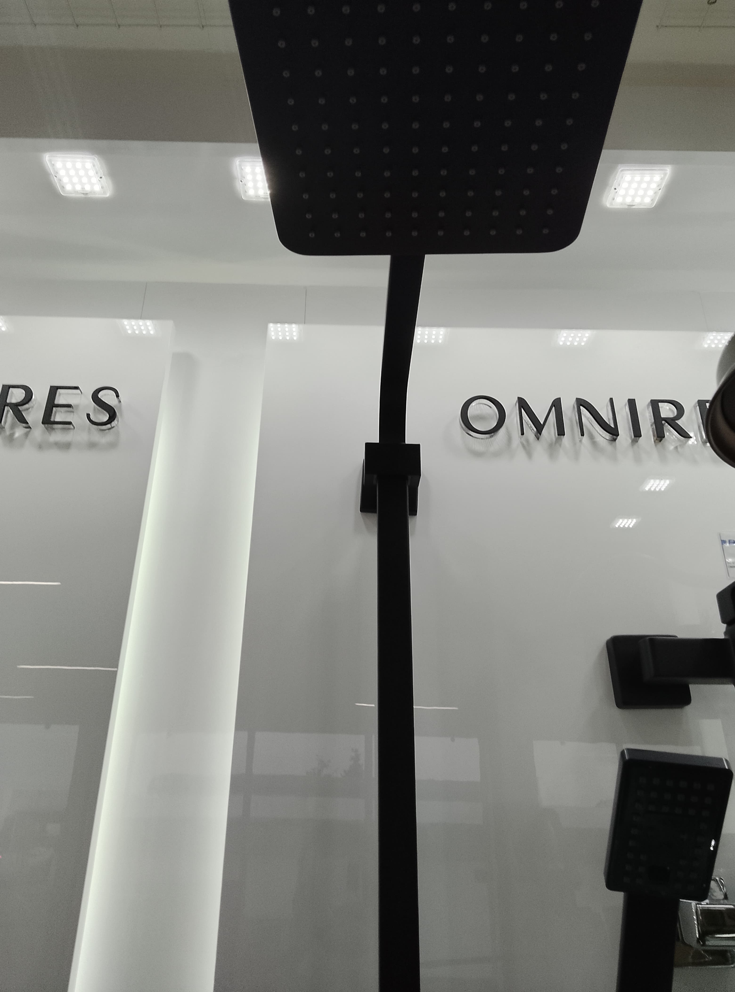 OMNIRES PARMA PM7444 BL system prysznicowy natynkowy czarny - Powystawowy Kalisz