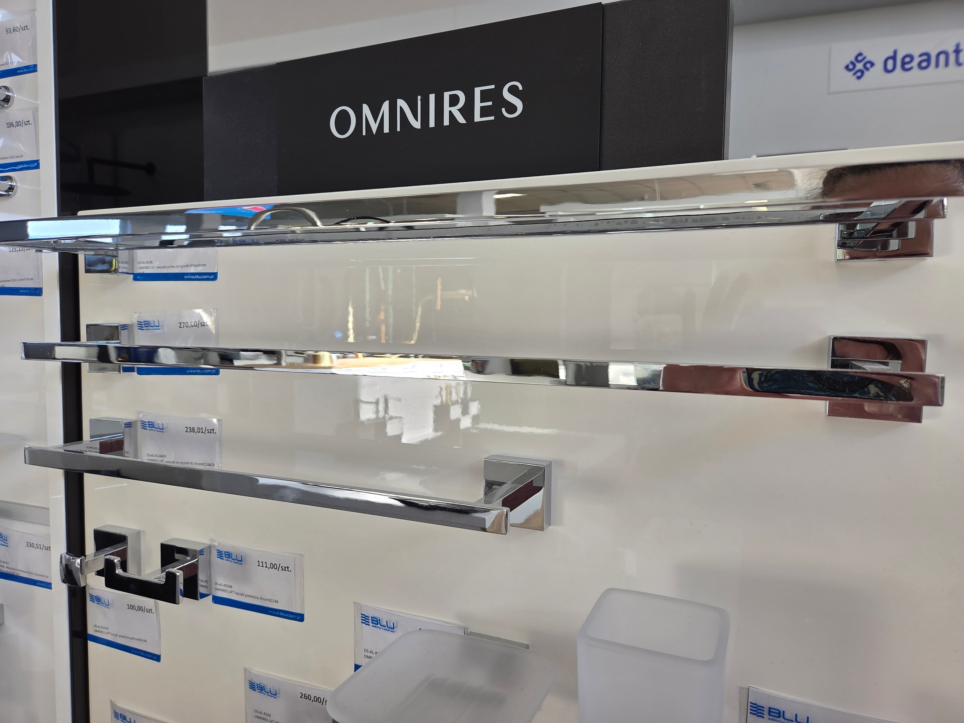 OMNIRES LIFT wieszak na ręcznik chrom  8124  **ekspo - Powystawowy Krosno