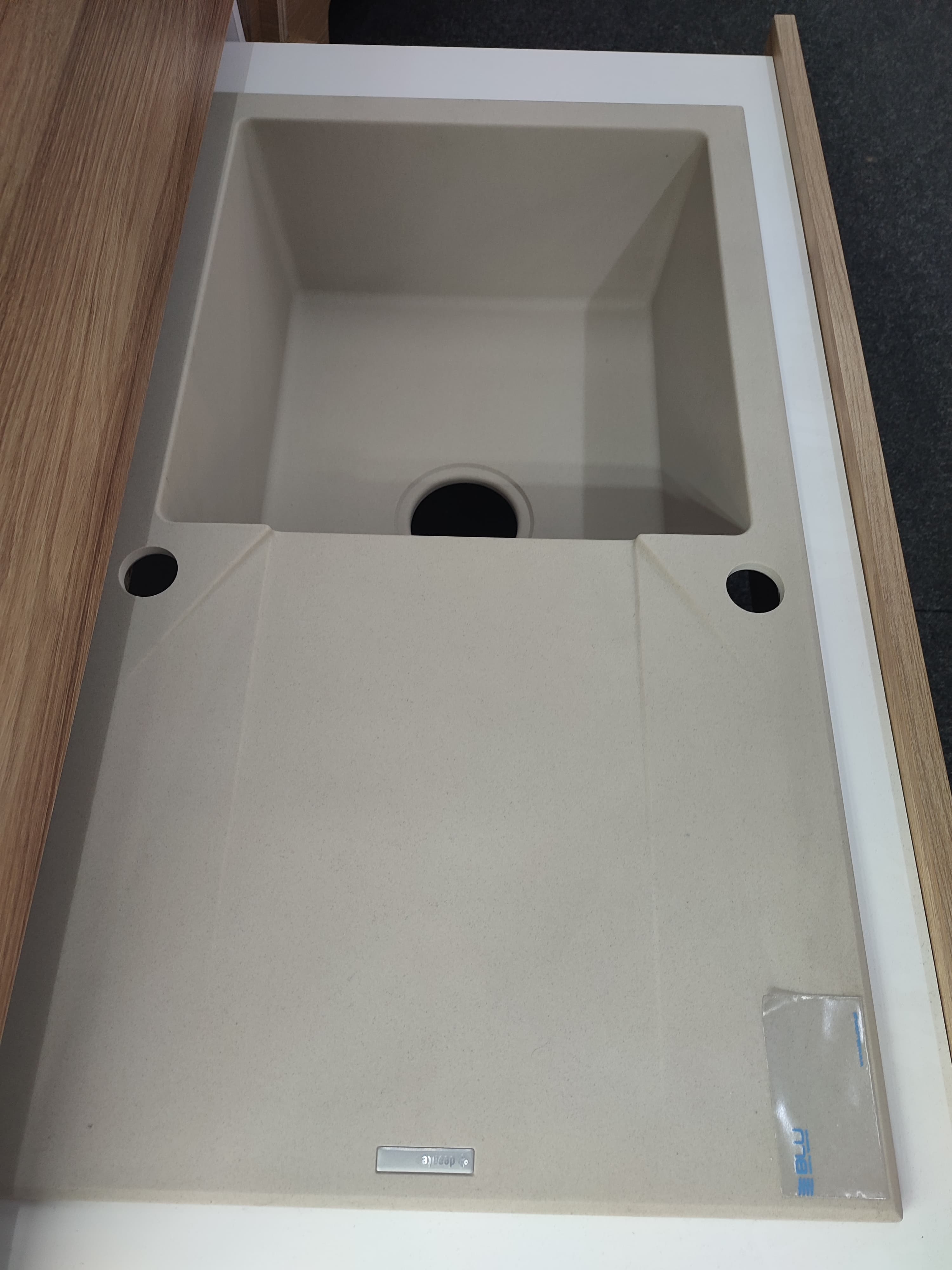 DEANTE ZLEW. EVORA BEŻ GRANIT 1K Z/O 780x440x193 + OSPRZĘT SPACE SAVER  ZQJ 5113  **ekspo - Powystawowy Skierniewice