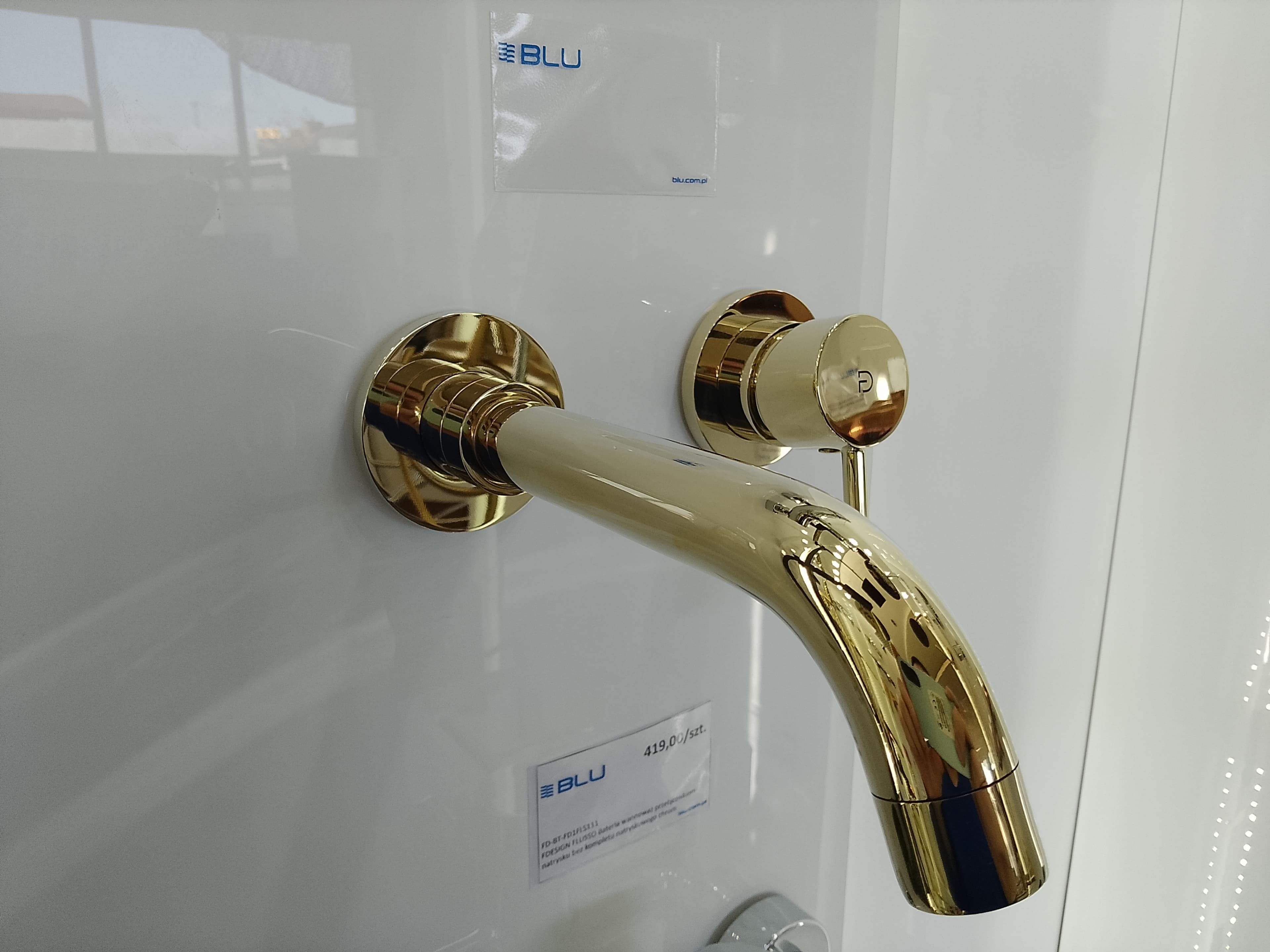 FDESIGN FLUSSO Bateria umywalkowa podtynkowa złoty z zestawem podtynkowym FD1-FLS-3PA-55  **ekspo - Powystawowy Kalisz