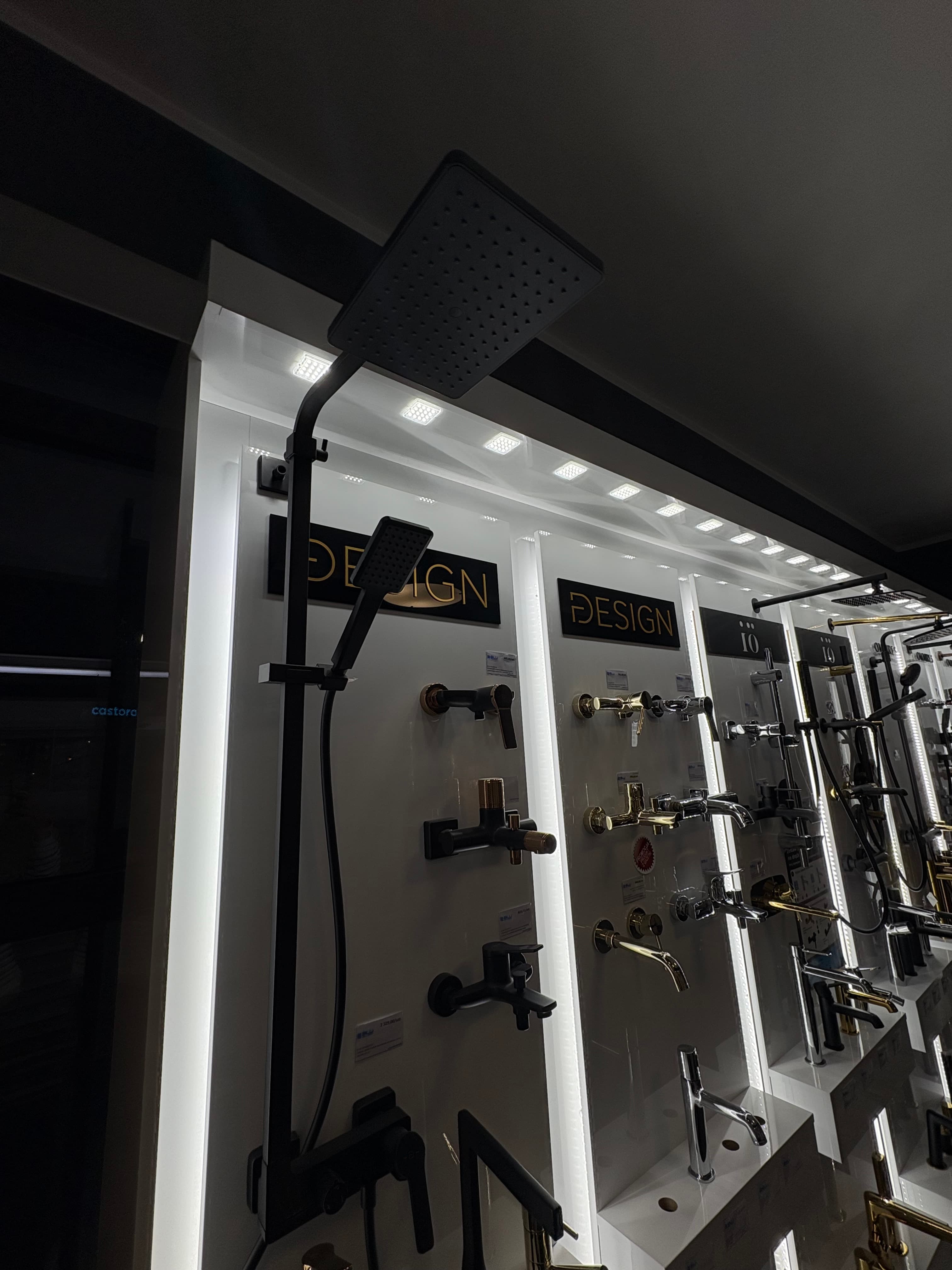 FDESIGN ORIGIO System natryskowy natynkowy czarny FD5-ORG-7U-22 - Powystawowy Gniezno