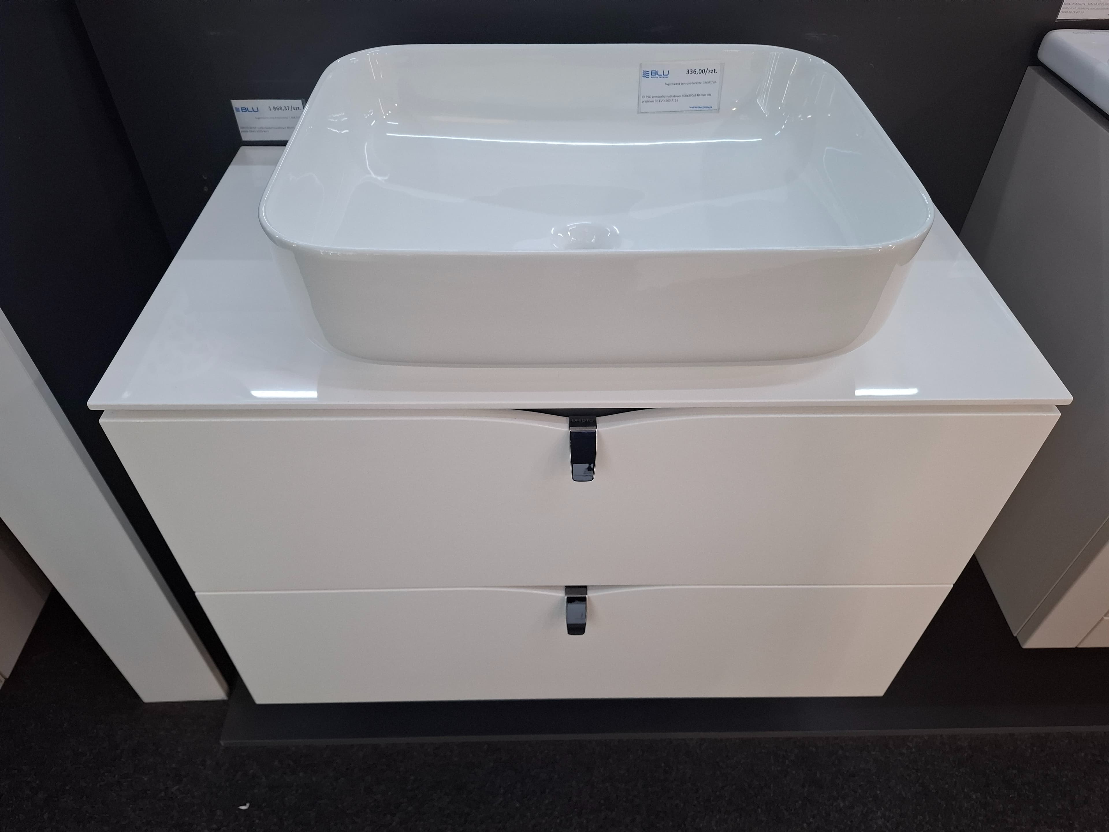 ORISTO blat uniwersalny 80 cm, biały połysk OR00-BU-80-1 - Powystawowy Skierniewice