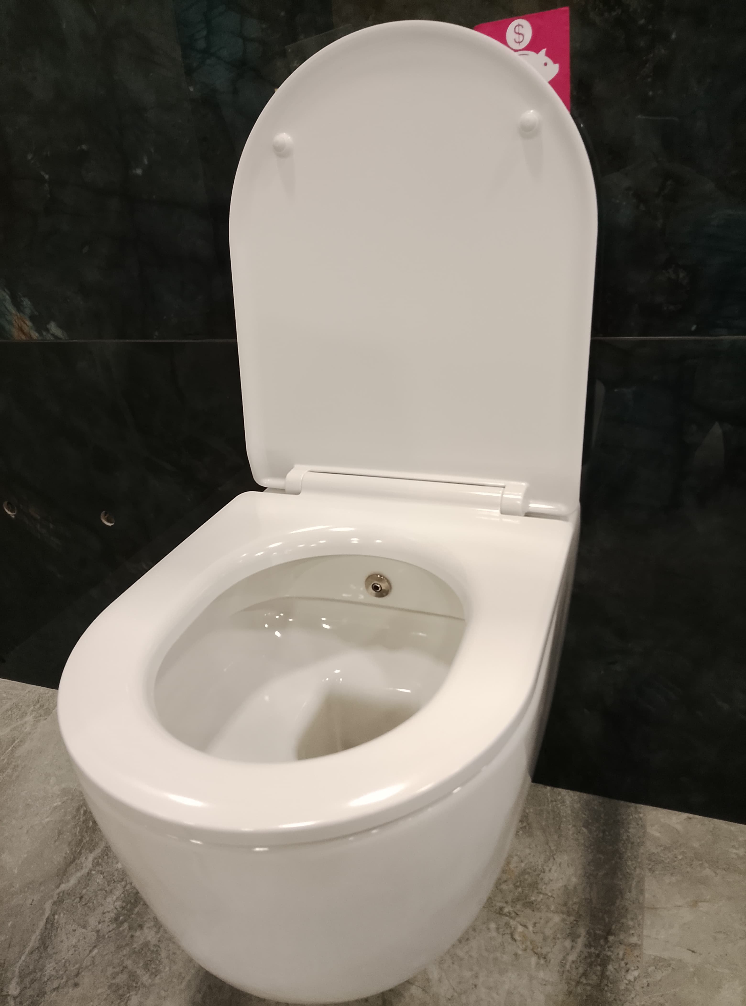 IO ELBA Miska wisząca WC biała Rimless 490x359 mm z funkcją bidetu DUAL SYSTEM powłoka CLEAN PLUS+  AZMW/BELB.1417.01.128 *18 *W  **ekspo - Powystawowy Kalisz