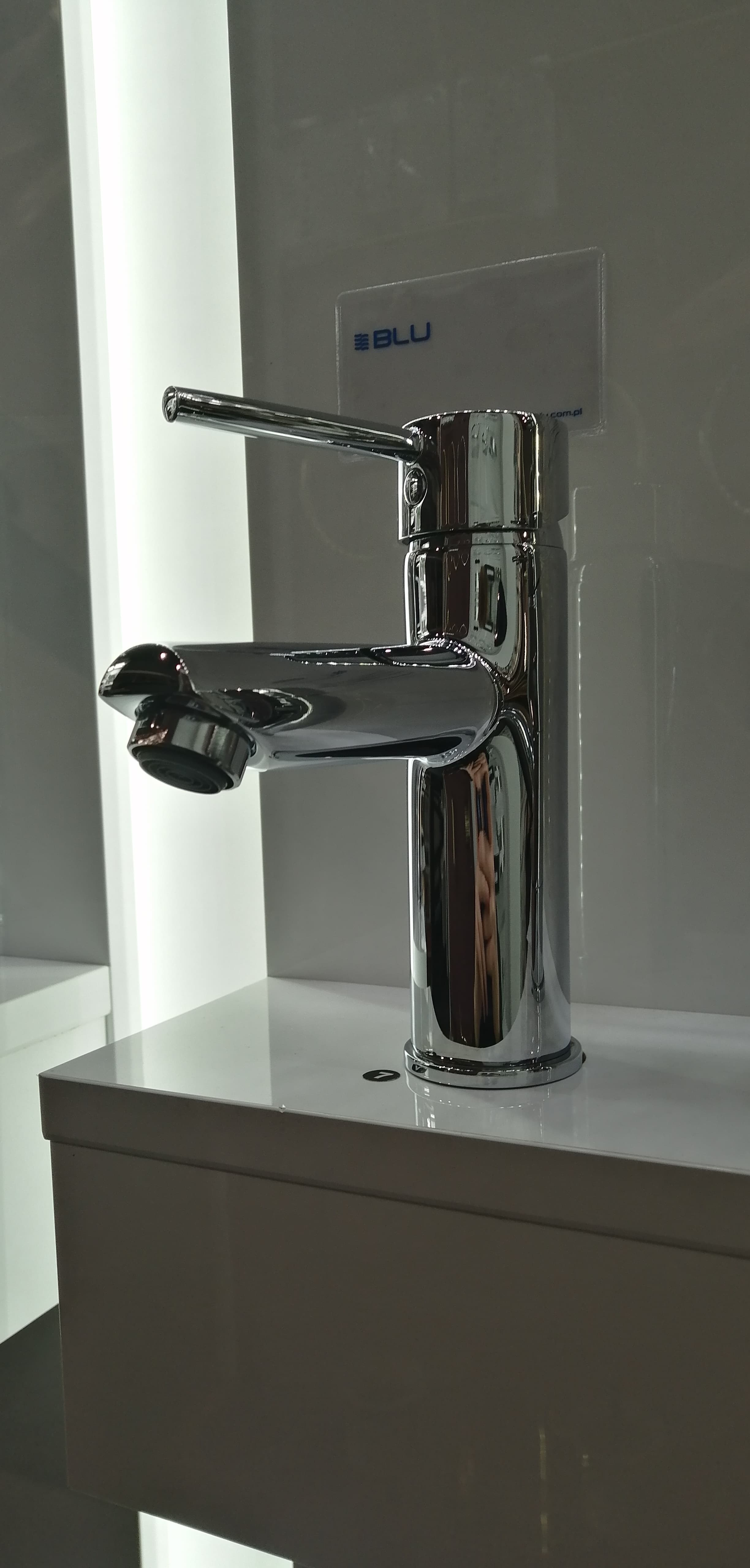 FDESIGN FLUSSO Bateria umywalkowa stojąca  w komplecie z korkiem click-clack chrom FD1-FLS-2-11 - Powystawowy Poznań