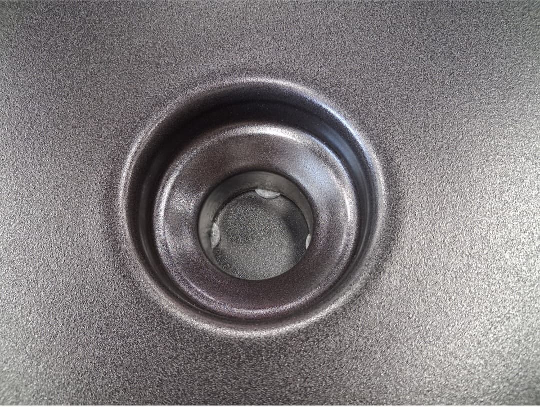 IO umywalka nablatowa  TROMSO SLIM II  58x37 mat czarny bez otw. na bat., bez przelew. osłona korka w kpl. z powłoką CLEAN PLUS+ CS.TRII.CZ.1114.04.125 *28 *W  **ekspo - Powystawowy Szczecin