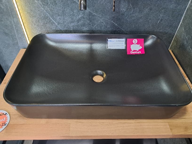 DEANTE UMYWALKA TESS NERO STAWIANA NA BLAT 600x400mm  CDS NU6S  **ekspo - Powystawowy Kwidzyn