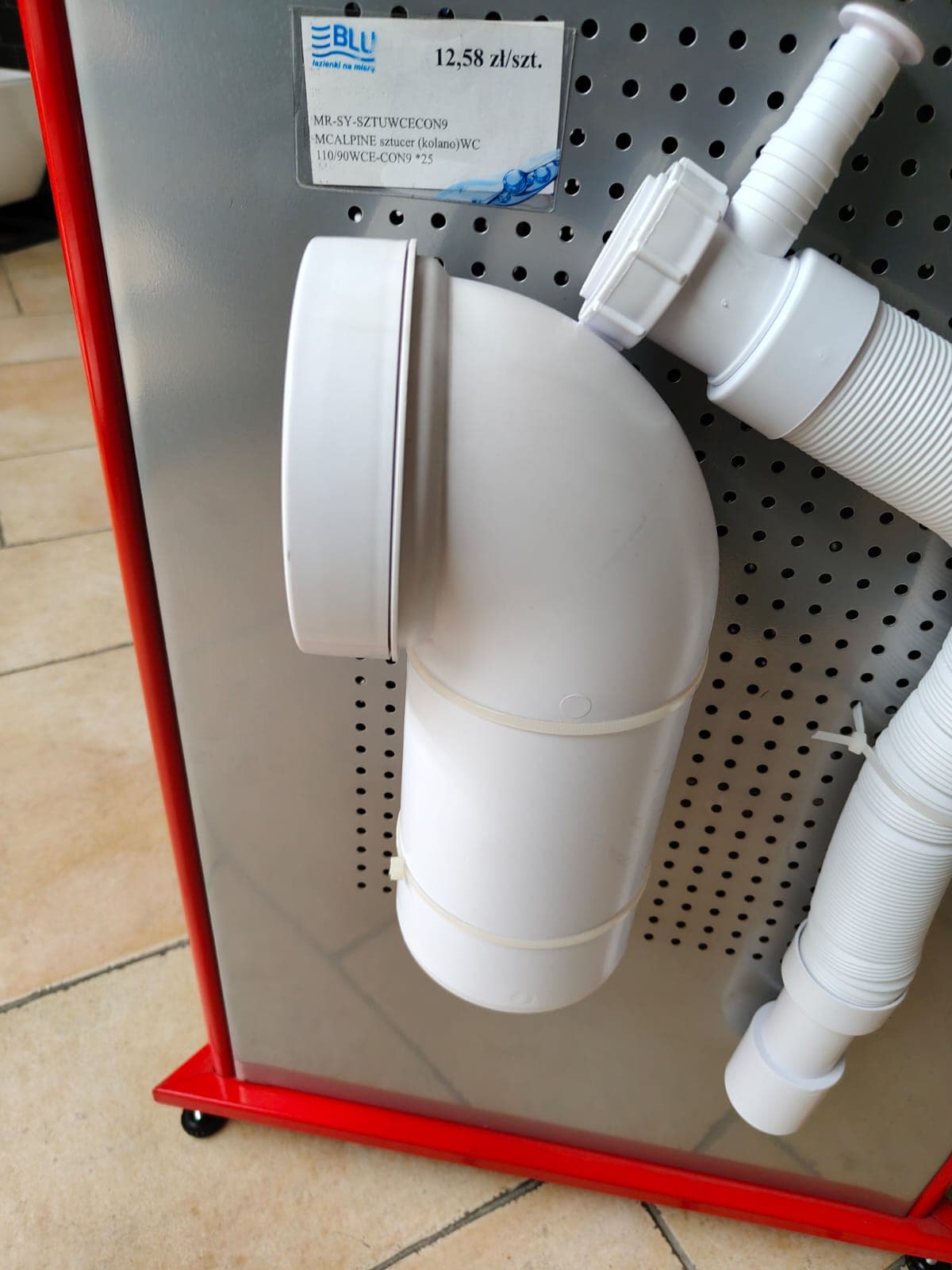 MCALPINE kolano  WC 110/90    WCE-CON9   *25  ( paleta 250 szt ) - Powystawowy Nowy Sącz