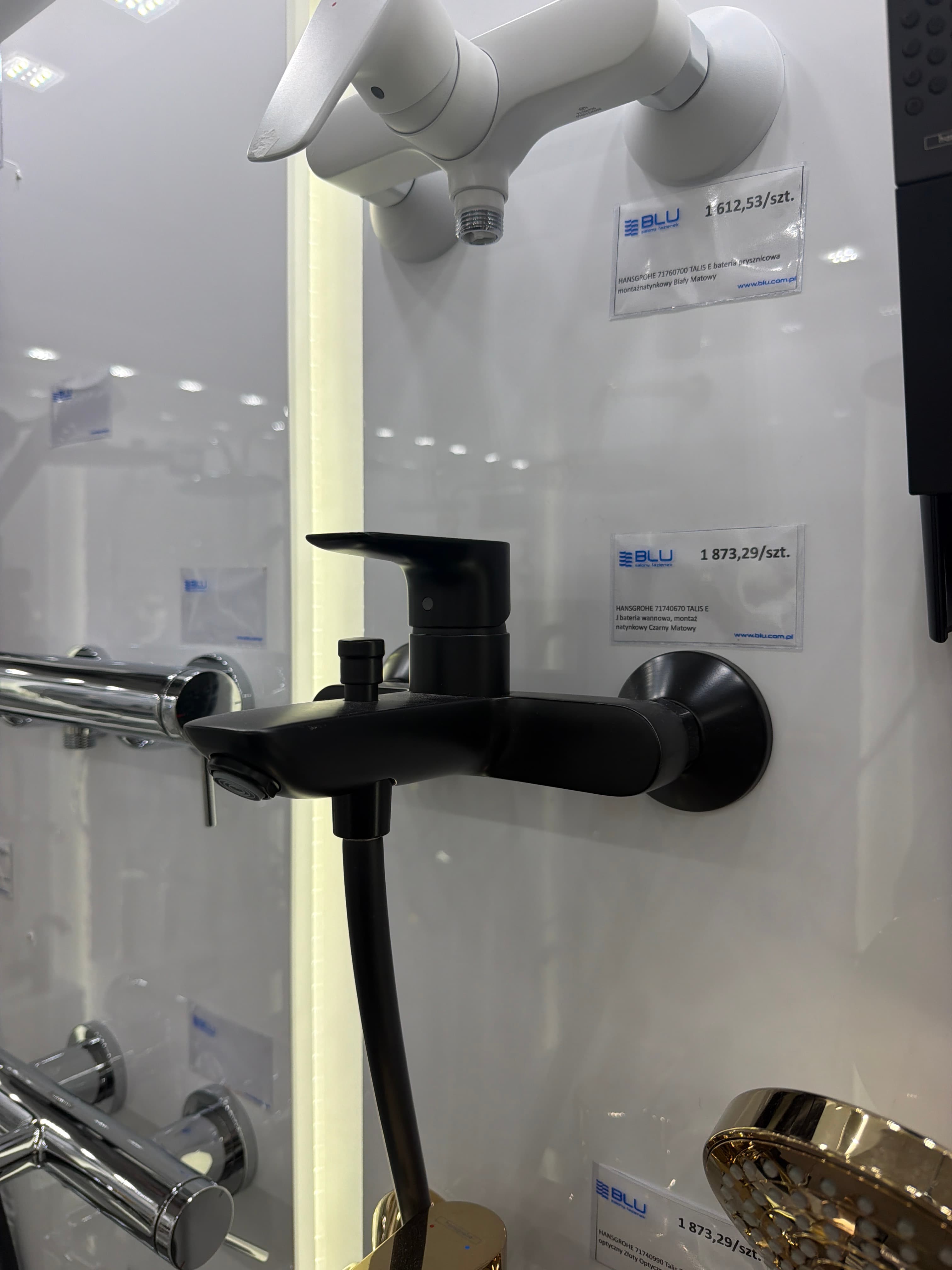 HANSGROHE 71740670 TALIS E
J bateria wannowa, montaż 
natynkowy Czarny Matowy  **ekspo - Powystawowy Łomża