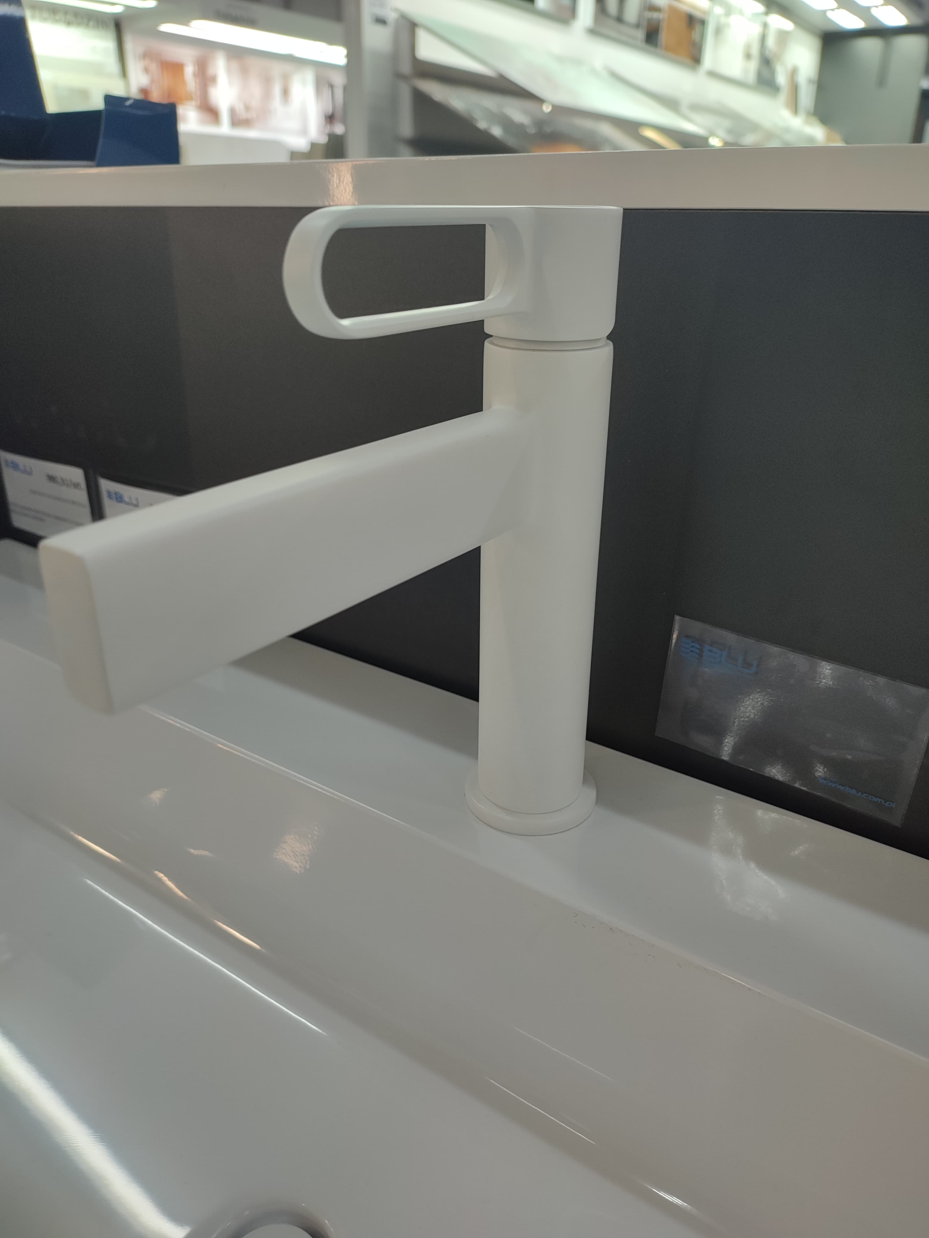FDESIGN ZAFFIRO BATERIA UMYWALKOWA STOJĄCA W KOMPLECIE Z KORKIEM CLICK-CLACK FD1-ZFR-2-33 BIAŁY P - Powystawowy Skierniewice