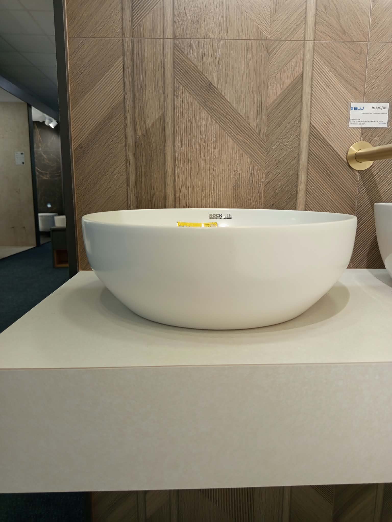 CERSANIT UMYWALKA NABLATOWA LARGA OKRĄGŁA BIAŁY MAT (40X40) BOX K677-018  **ekspo - Powystawowy Ciechanów