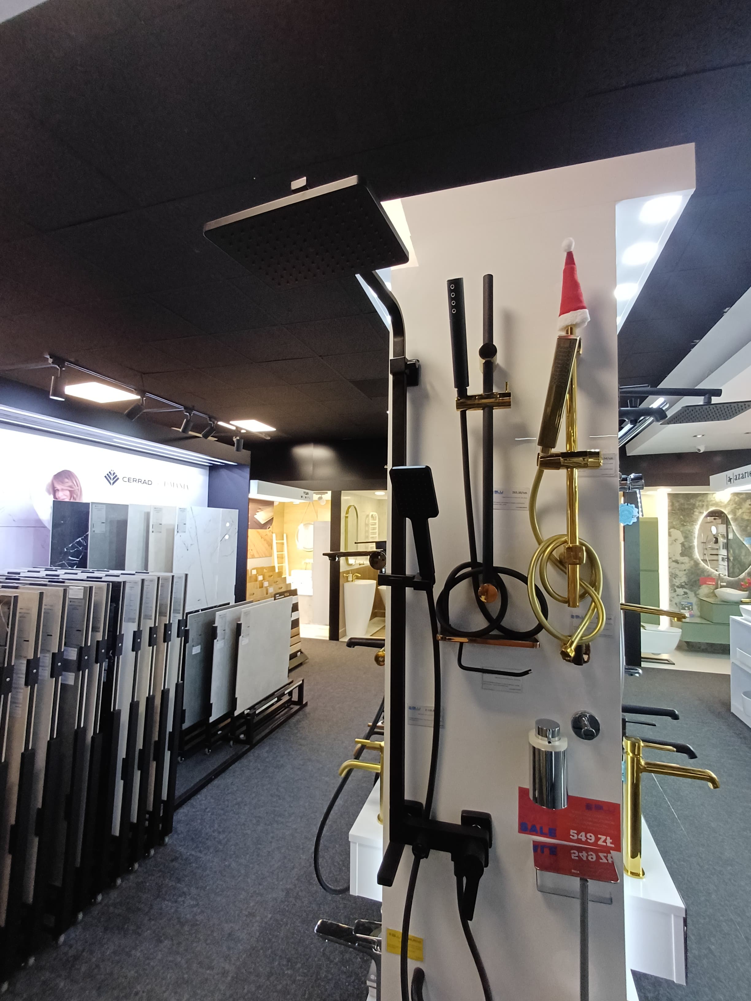 FDESIGN ORIGIO System natryskowy natynkowy czarny FD5-ORG-7U-22 - Powystawowy Katowice