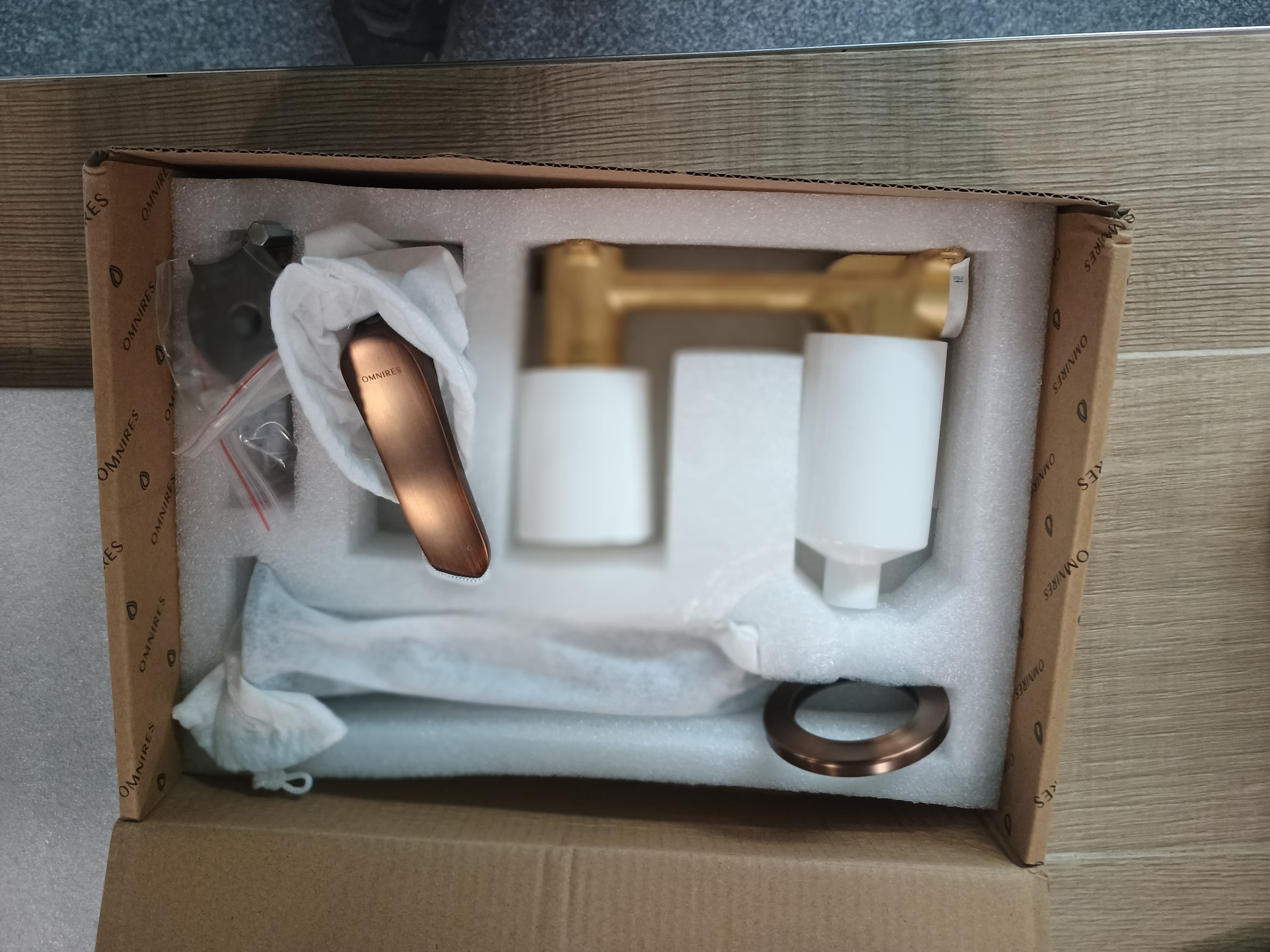 OMNIRES ART DECO bateria umywalkowa podtynkowa AD5115ORB miedź antyczna  **ekspo - Powystawowy Łódź Zgierska