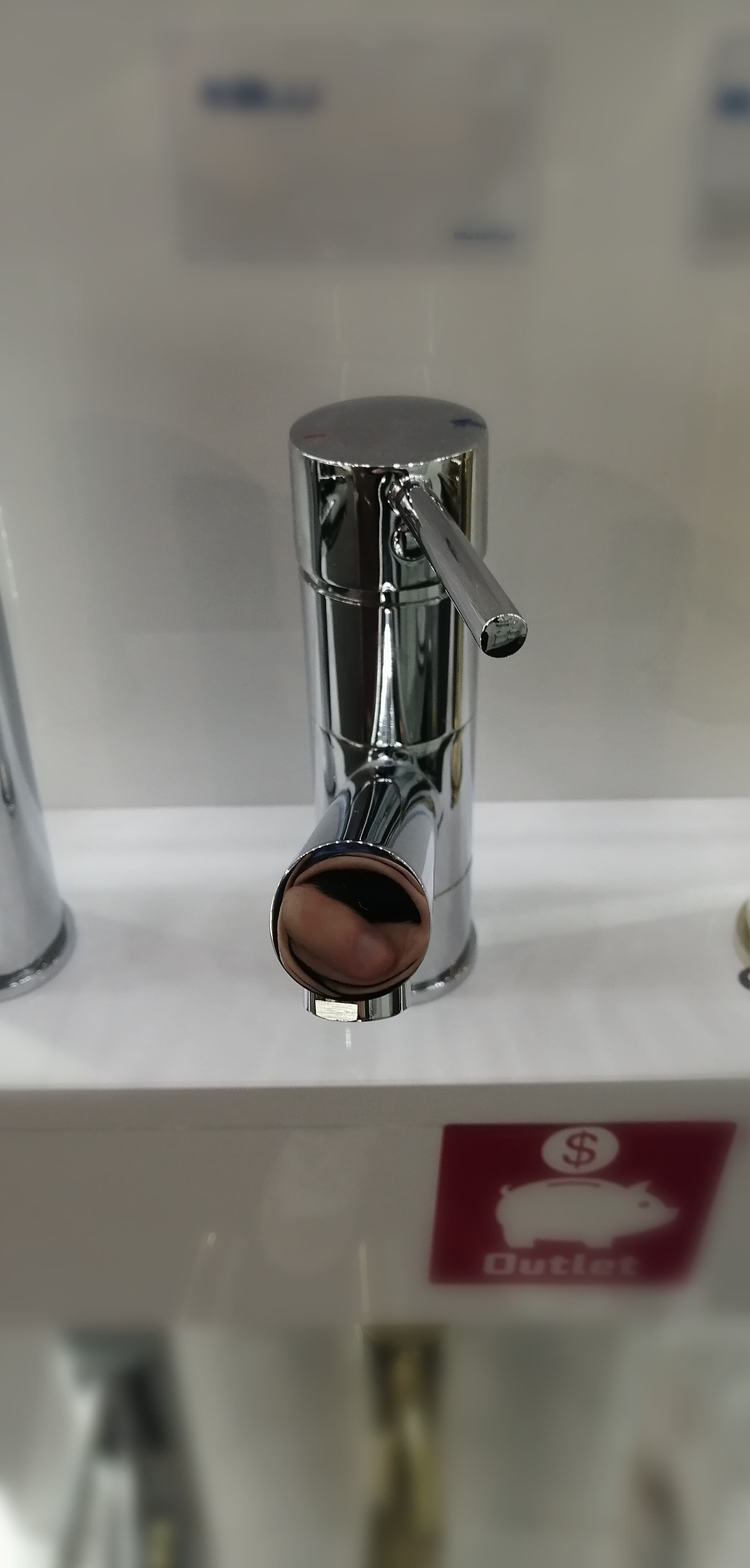 FDESIGN FLUSSO Bateria umywalkowa z korkeim click-clack i ruchoma wylewką  chrom FD1-FLS-2A-11 - Powystawowy Poznań