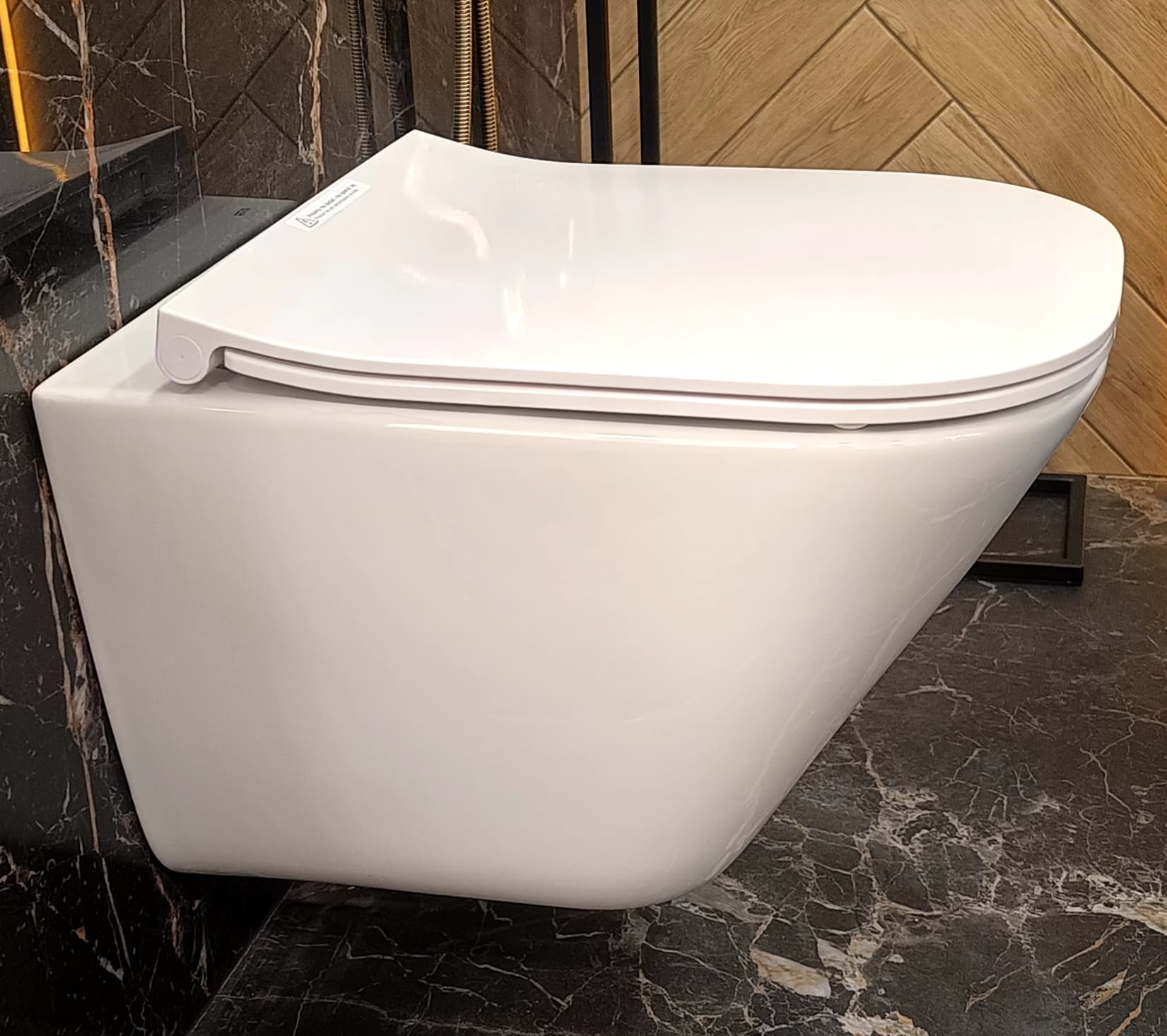 ROCA GAP SQUARE COMPACTO ZESTAW Miska wc podwieszana Rimless + deska wolnoopadająca slim duroplast  A34H473000  *12 - Powystawowy Zielona Góra
