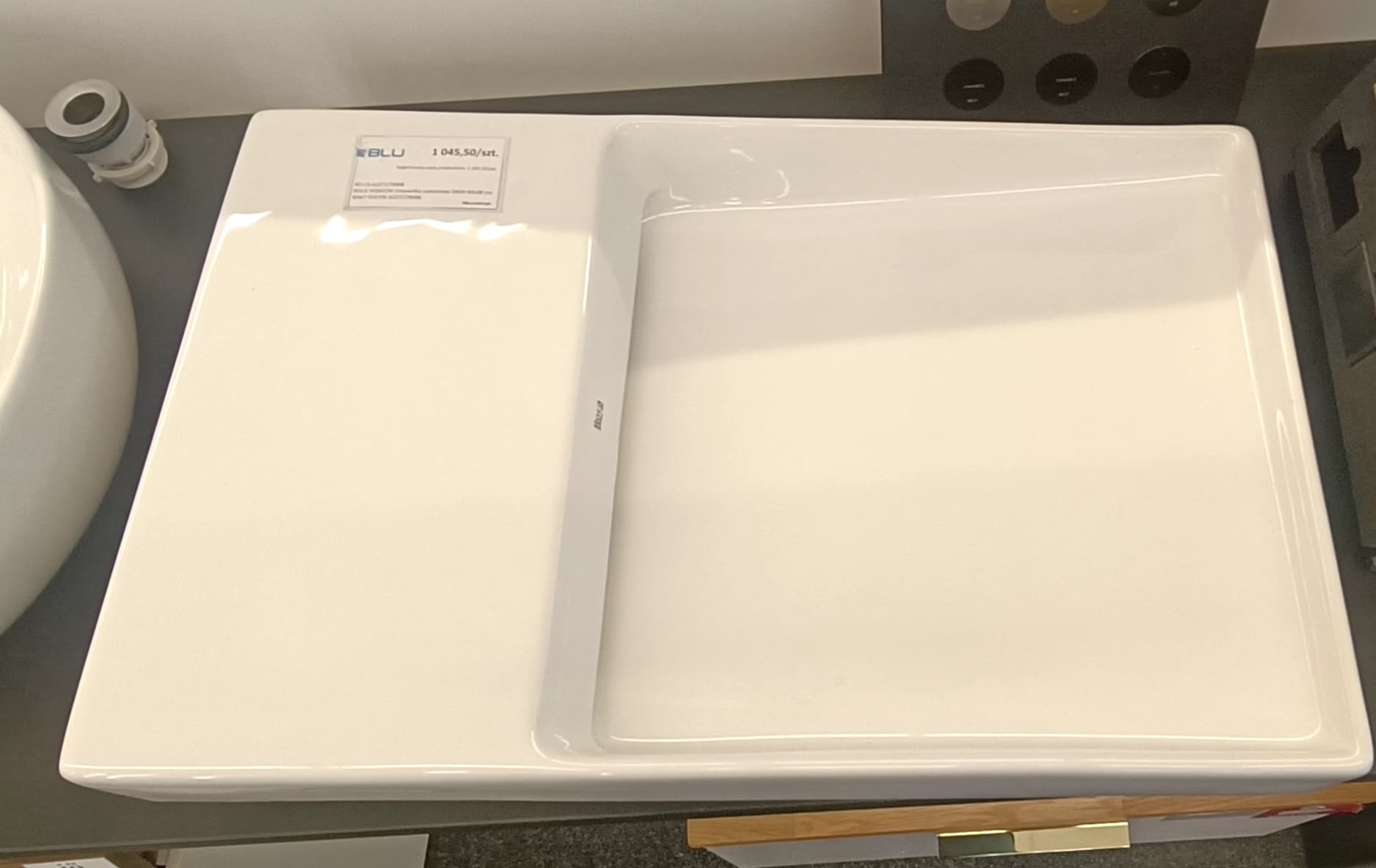 ROCA HORIZON Umywalka nablatowa DASH 60x38 cm BIAŁY POŁYSK A32727900B  *10 - Powystawowy Zielona Góra