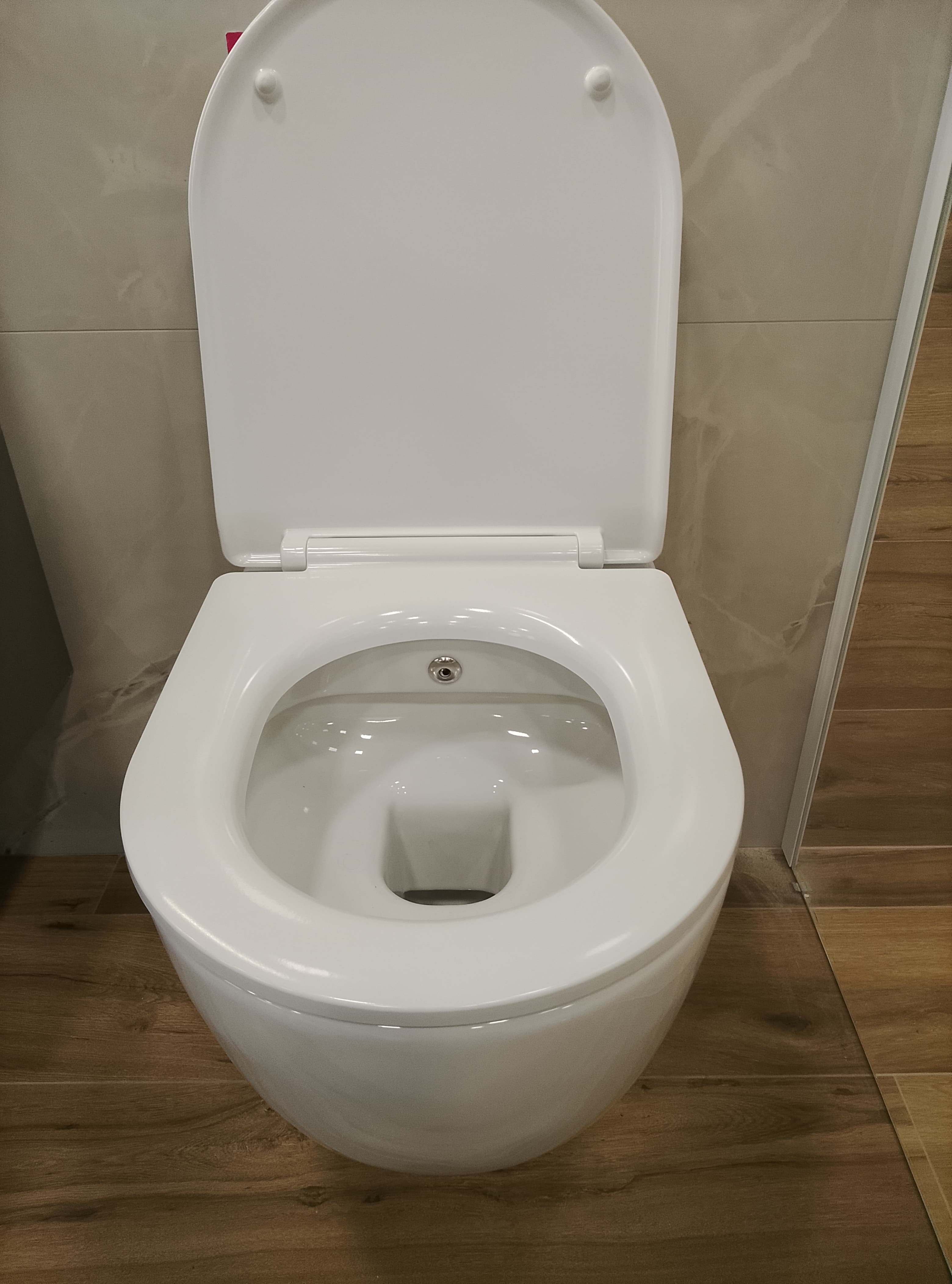 IO ELBA Miska wisząca WC biała Rimless 545x357 mm z funkcją bidetu DUAL SYSTEM powłoka CLEAN PLUS+  AZMW/BELB.1416.01.128 *18 *W  **ekspo - Powystawowy Kalisz