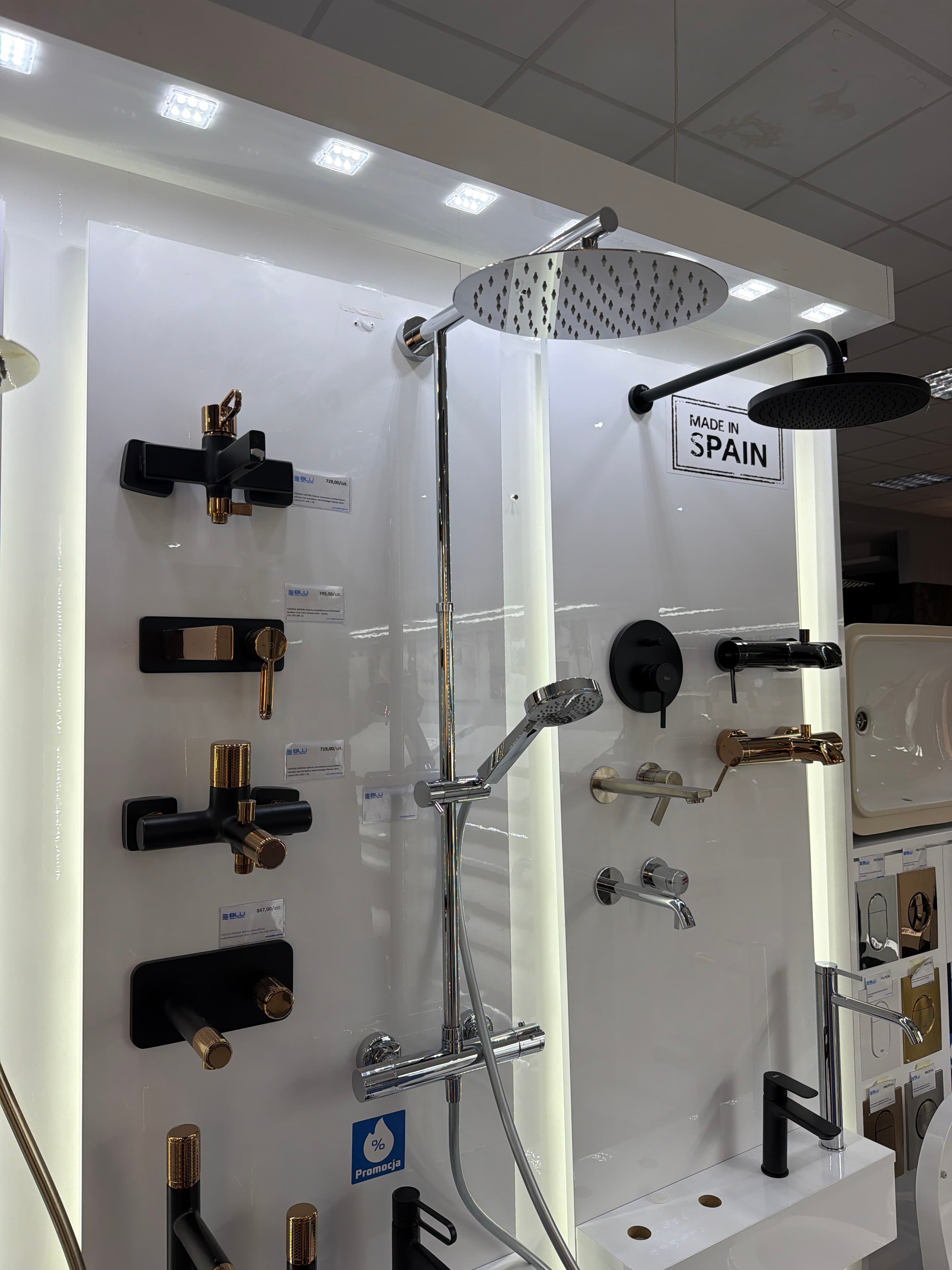 FDESIGN ANIMA System natryskowy natynkowy termostatyczny chrom FD5-ANA-7U-11 - Powystawowy Łomża