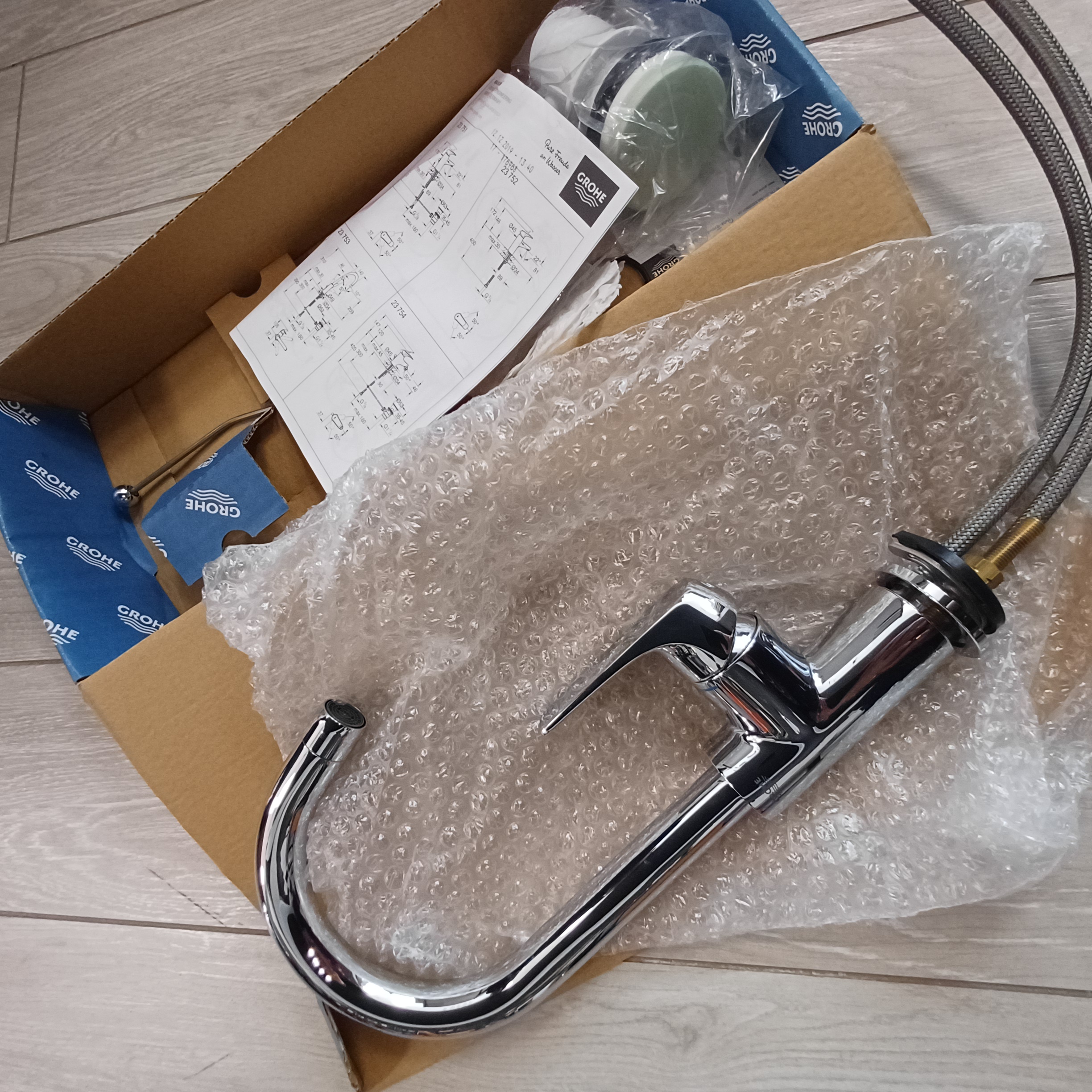 GROHE 23753000 BauFlow bat.umywalkowa wysoka P P **ekspo - Nowy, rozpakowany Inowrocław