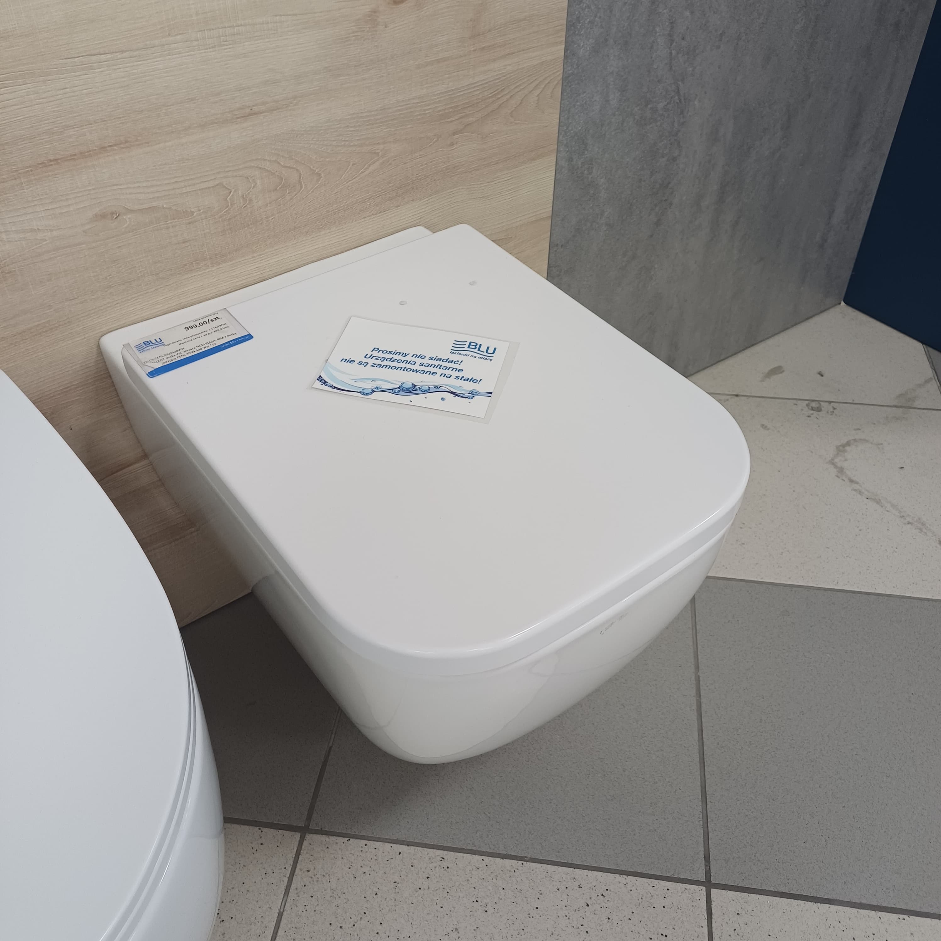 EXCELLENT miska WC wisząca NESS FLASH-RIM z deską wolnoopadającą CENL.3509.500.WH *12 - Powystawowy Inowrocław