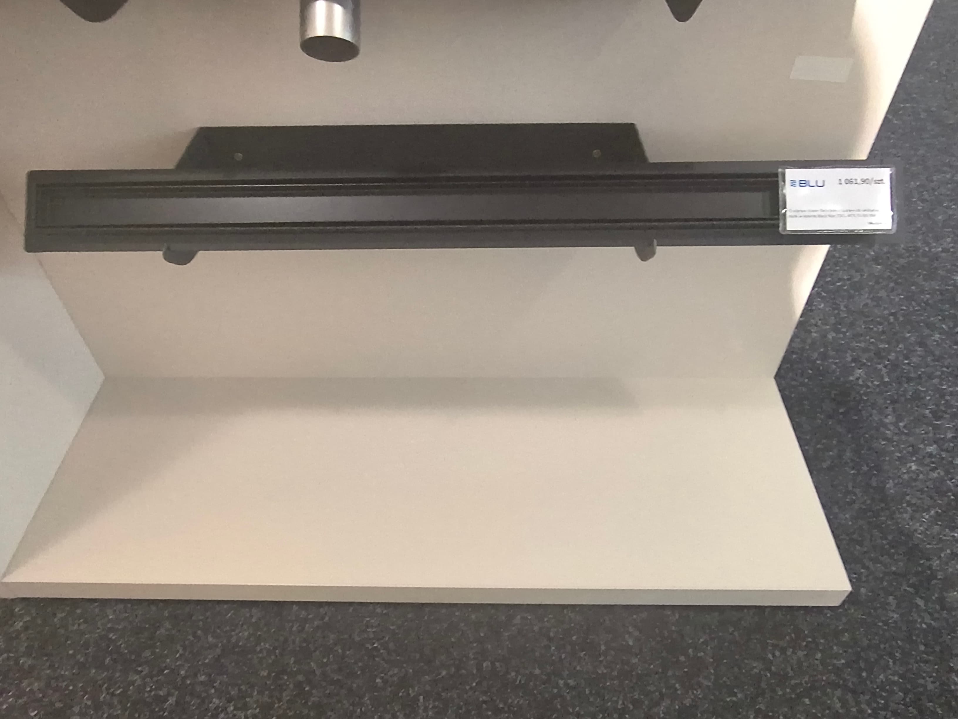 IO odpływ Water-Tech Slim z rusztem do wklejenia płytki w kolorze Black Mat 70  OL.WTS.70.RW.BM  **ekspo - Powystawowy Mińsk Mazowiecki