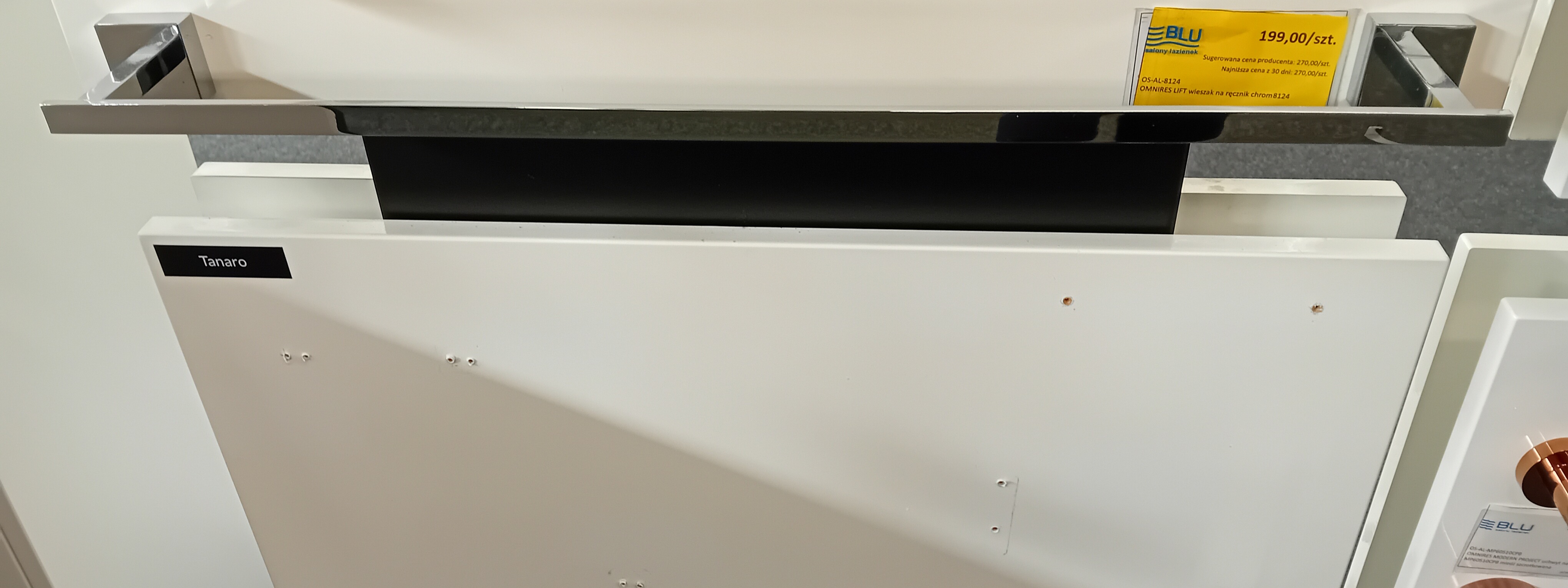 OMNIRES LIFT wieszak na ręcznik chrom  8124  **ekspo - Powystawowy Łowicz