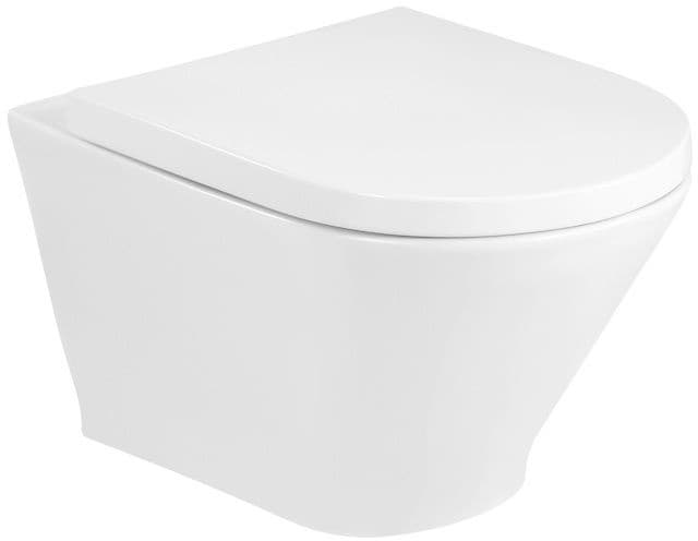 ROCA GAP ROUND ZESTAW Miska wc podwieszana Rimless + deska wolnoopadajaca Supralit  A34H0N2000  *12 - Powystawowy Ełk