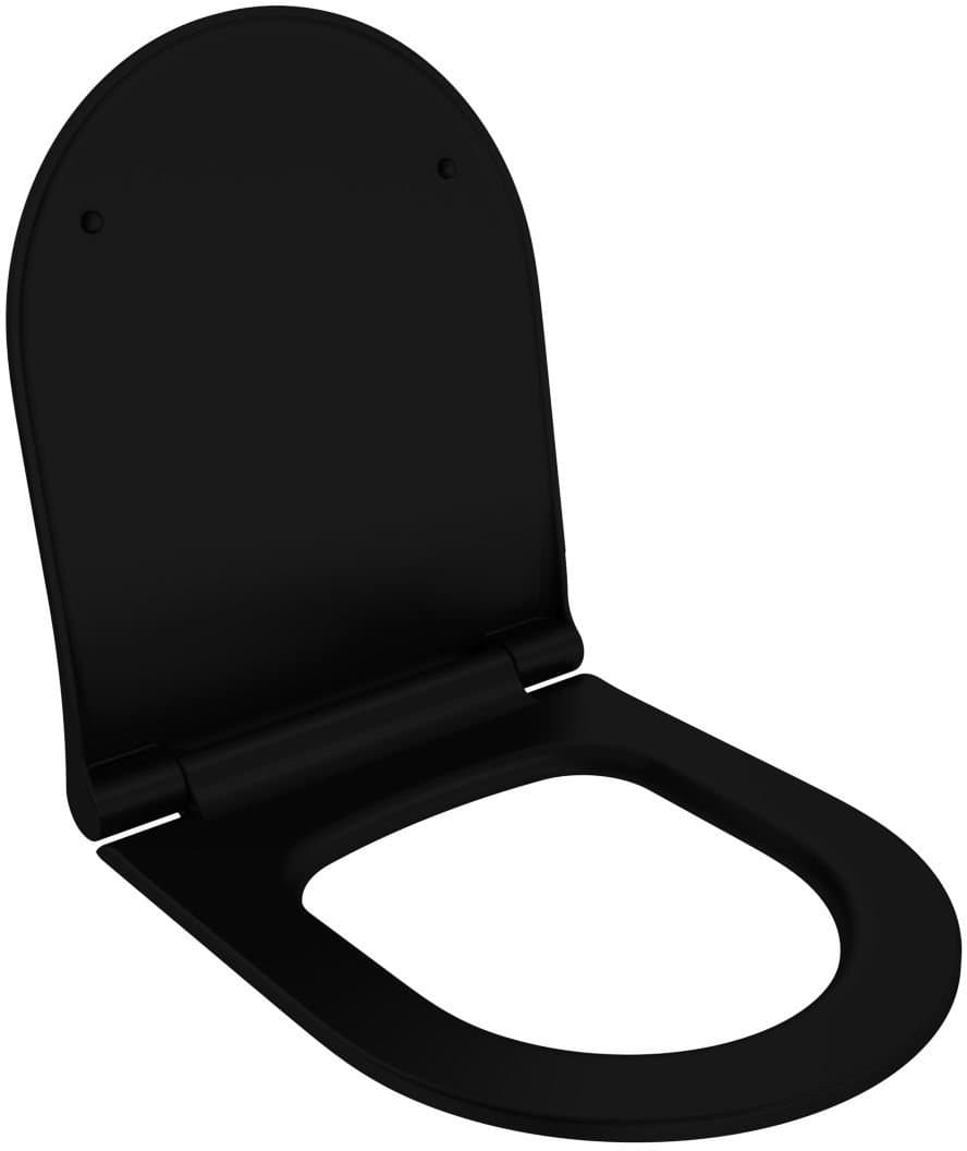 IO ELBA SLIM deska wc duroplast wolnoopadająca zawias metalowy z funkcją łatwego wypinania, mat czarny DW.ELB.CZ.A336.04 *W  **ekspo - Powystawowy Piotrków Trybunalski