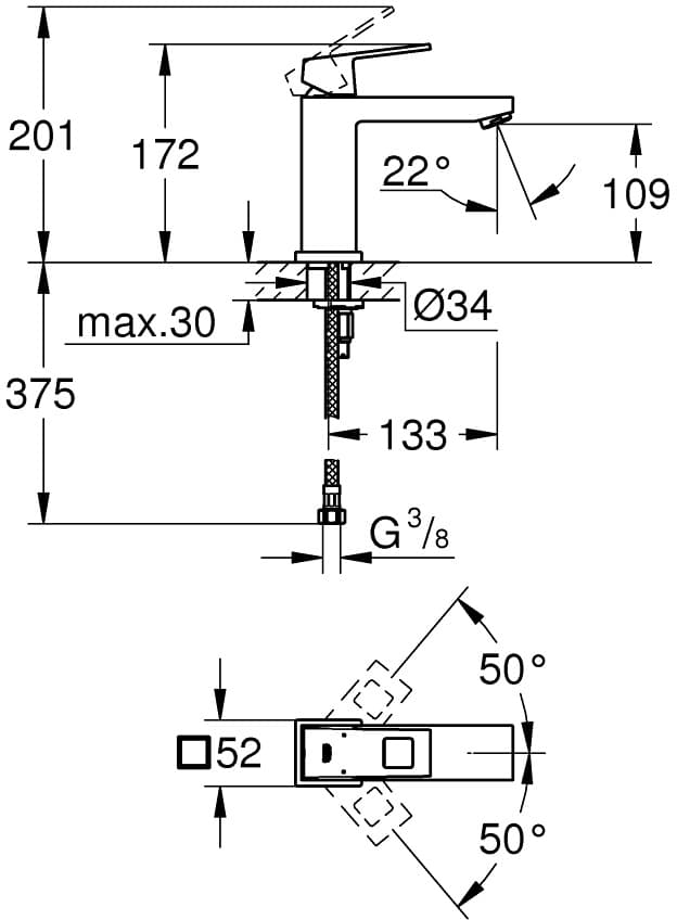 GROHE bat um.  st M-size   EUROCUBE  23446000 - Powystawowy Bielsko-Biała
