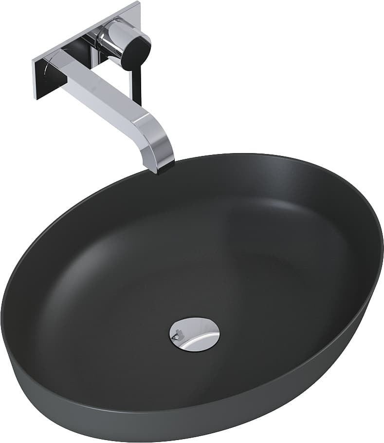ELITA  RE040520086010   145004  UMYWALKA RIKA 52x40 BLAT, CERAM ANTHRACITE MATT   *50  **ekspo - Powystawowy Chełm