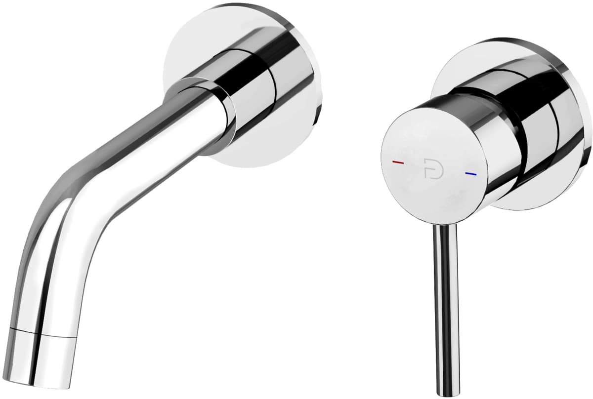 FDESIGN FLUSSO Bateria umywalkowa podtynkowa  chrom z zestawem podtynkowym FD1-FLS-3PA-11 - Powystawowy Łódź Zgierska