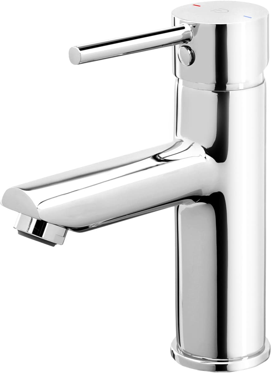 FDESIGN FLUSSO Bateria umywalkowa stojąca  w komplecie z korkiem click-clack chrom FD1-FLS-2-11 - Powystawowy Poznań