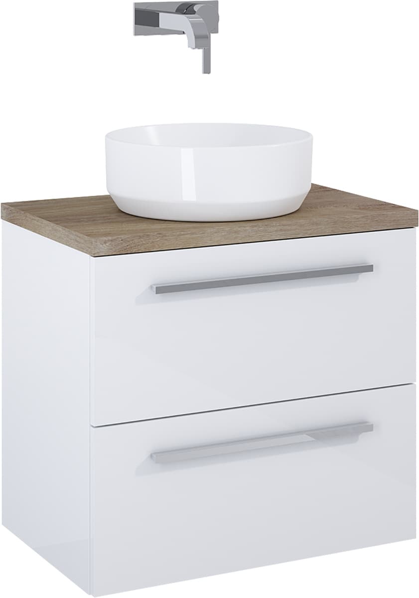ELITA  166712  SZAFKA KWADRO PLUS 60 2S WHITE HG PDW   *6   wycofane, dostępne do wyczerpania zapasów  **ekspo - Powystawowy Chełm