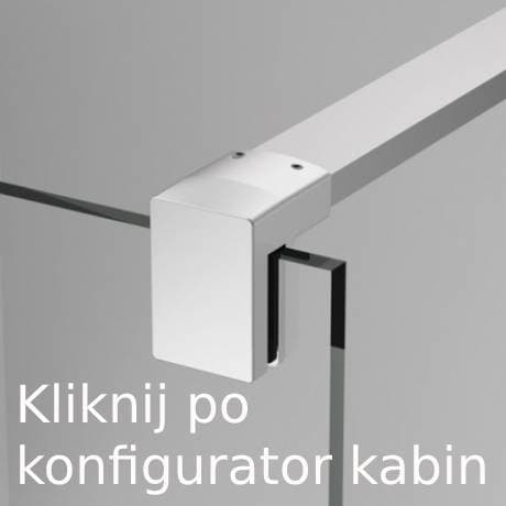 IO ENO WALK-IN 90x200 profil czarny szkło przezroczyste ENO4P0900607 *9 *W  **ekspo - Powystawowy BLU Salon Łazienek Jelenia Góra