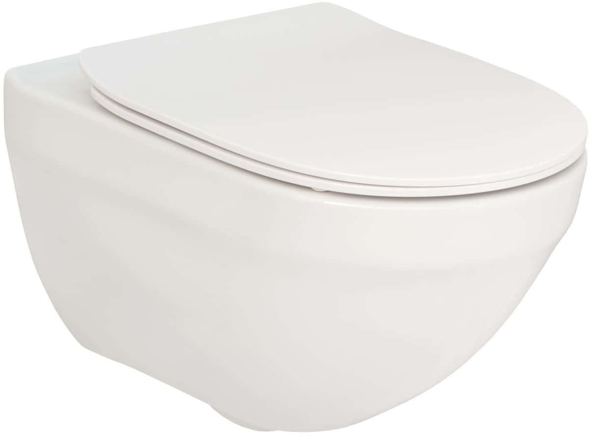 ROCA Zestaw HEBE: Miska wc podwieszana Rimless + deska wolnoopadająca slim  A34H138000  *12 - Powystawowy Zielona Góra