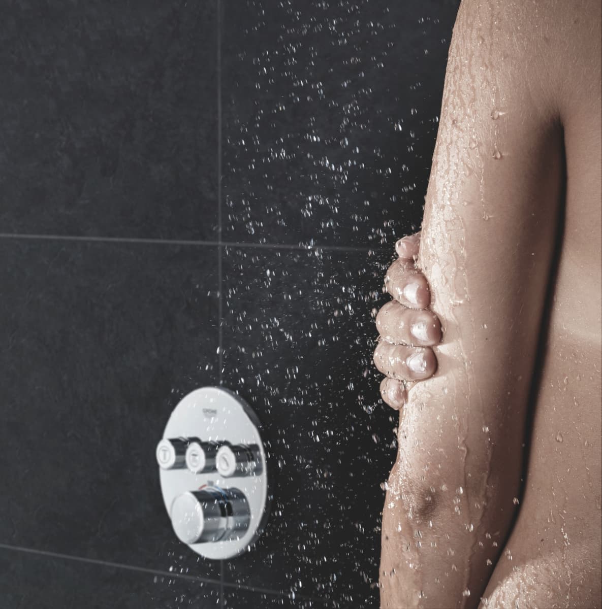 GROHE Smart Control podtynkowa  bateria termostatyczna okrągła do obsługi trzech wyjść  29121000 chrom  **ekspo - Powystawowy Tarnobrzeg