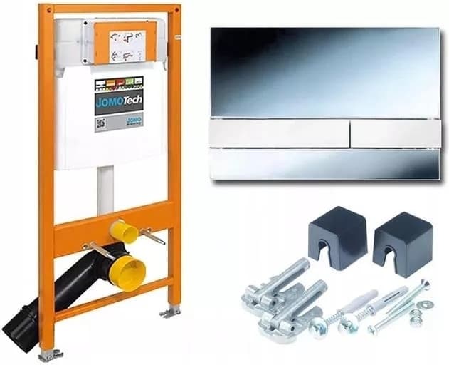 WERIT 103-000000010  Stelaż podtynkowy do wc WERIFix Base w komplecie ze wspornikami i przyciskiem Exclusive 2.0 Chrom połysk (JOMOTech) - Powystawowy Inowrocław