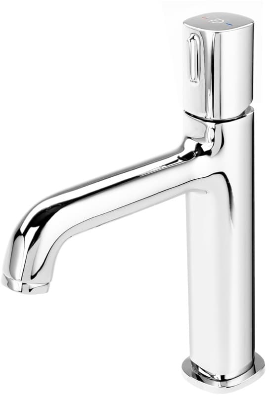 FDESIGN MEANDRO Bateria umywalkowa stojąca  w komplecie z korkiem click-clack chrom FD1-MDR-2-11 - Powystawowy Kalisz