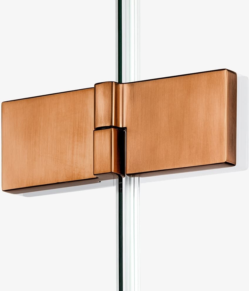 NEW TRENDY KABINA AVEXA COPPER BRUSHED KWADRATOWA L 90x90x200 CZYSTE 6mm ACTIVE SHIELD EXK-3553  **ekspo - Powystawowy Gniezno