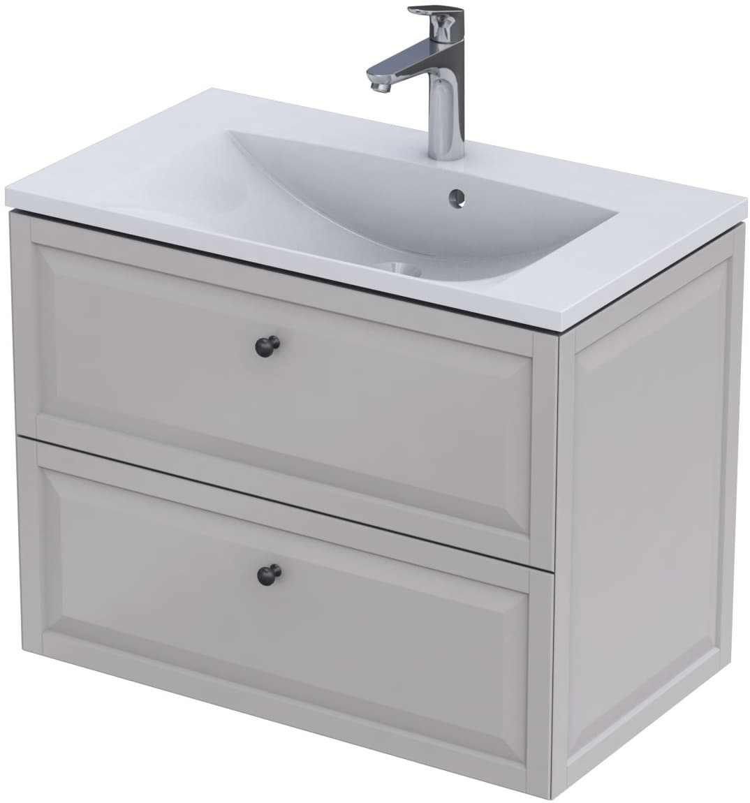 ORISTO MONTEBIANCO szafka podumywalkowa 80 cm, piaskowy mat OR47-SD2S-80-10 - Powystawowy Ostrowiec Świętokrzyski