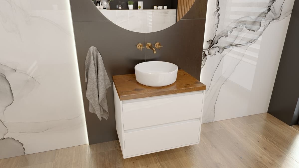 IO HOPI NEW umywalka nablatowa 355x355x120 mm bez przelewu CE.HOPINEW.355.3134.I - Powystawowy BLU Salon Łazienek Jelenia Góra