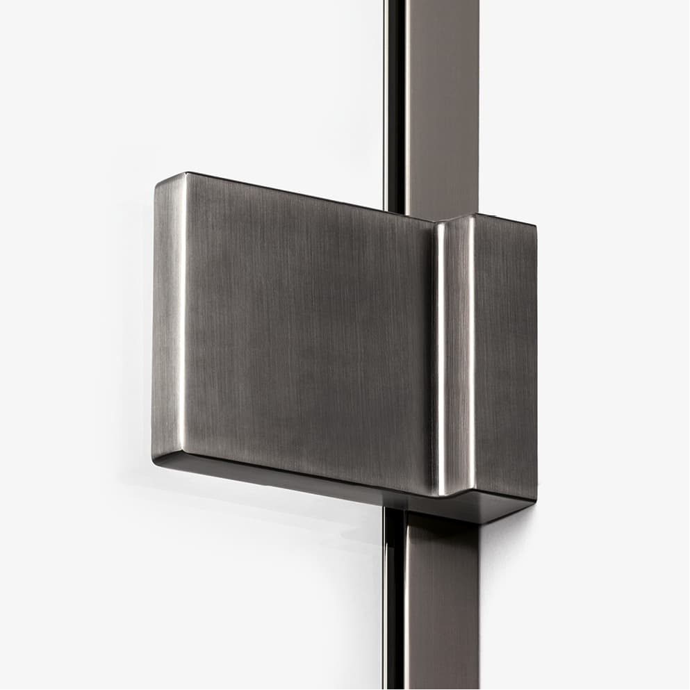NEW TRENDY KABINA  AVEXA GUNMETAL BRUSHED KWADRATOWA P  90x90x200 CZYSTE 6mm ACTIVE SHIELD    EXK-3356  **ekspo - Powystawowy Katowice