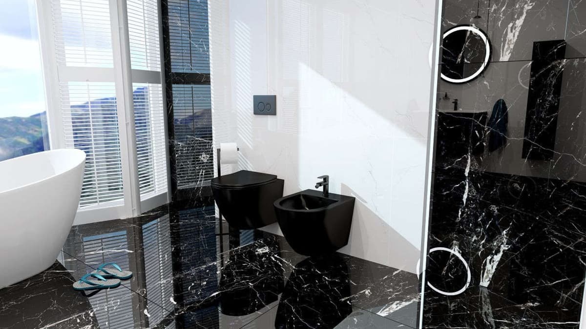 IO FROYA BLACK miska wc wisząca Rimless 490x365 mm z deską slim wolnoopadającą z funkcją łatwego wypinania CE.FRO.BL.WC490 *16 *W ( zamiennik MUFI PLUS BLACK MAT - CE.MUFSF.490.093E-UQ3.BM.I )  **ekspo - Powystawowy Łowicz