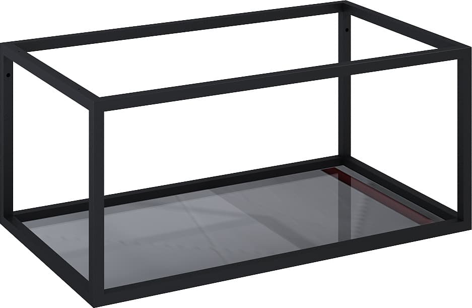 ELITA  RE150800107160   167666  STELAŻ PODSZAFKOWY 80 BLACK MATT Z PÓŁKĄ SZKLANĄ   *10 - Powystawowy Łowicz