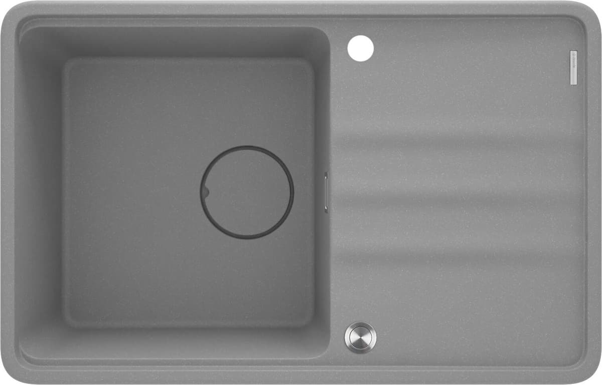 DEANTE ZLEW. MOMI SZARY METALIK GRANIT 1K Z/O 780x500x230 MM + OSPRZĘT SPACE-SAVER ZKM_S113  **ekspo - Powystawowy Skierniewice