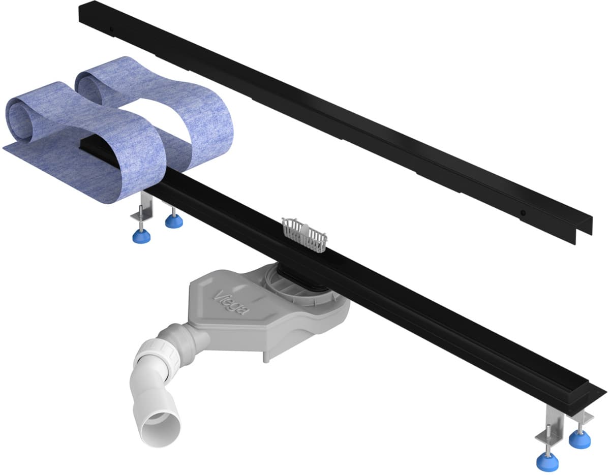 IO odpływ Water-Tech Slim z rusztem pełnym w kolorze Black Mat 60   OL.WTS.60.RP.BM  **ekspo - Powystawowy Inowrocław